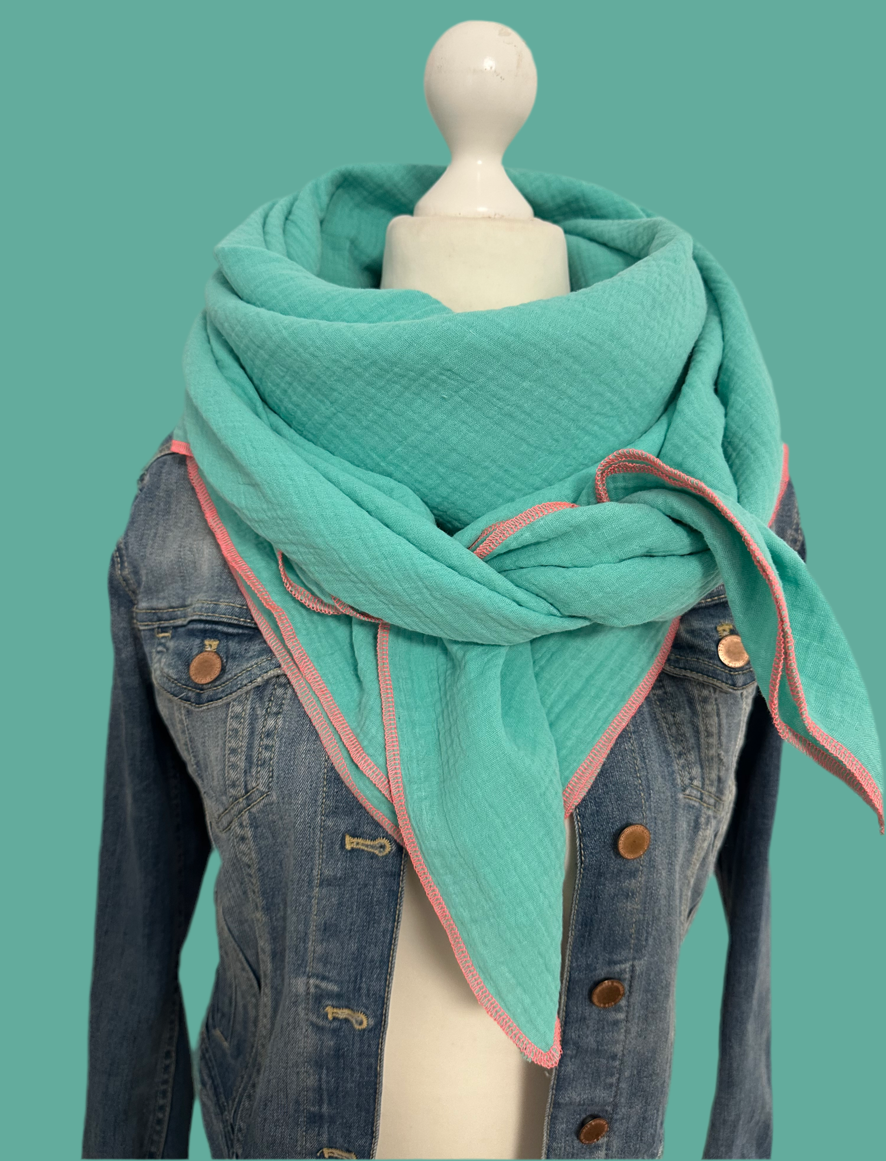 Musselintuch, Tuch, Damentuch, Musselin XXL Tuch