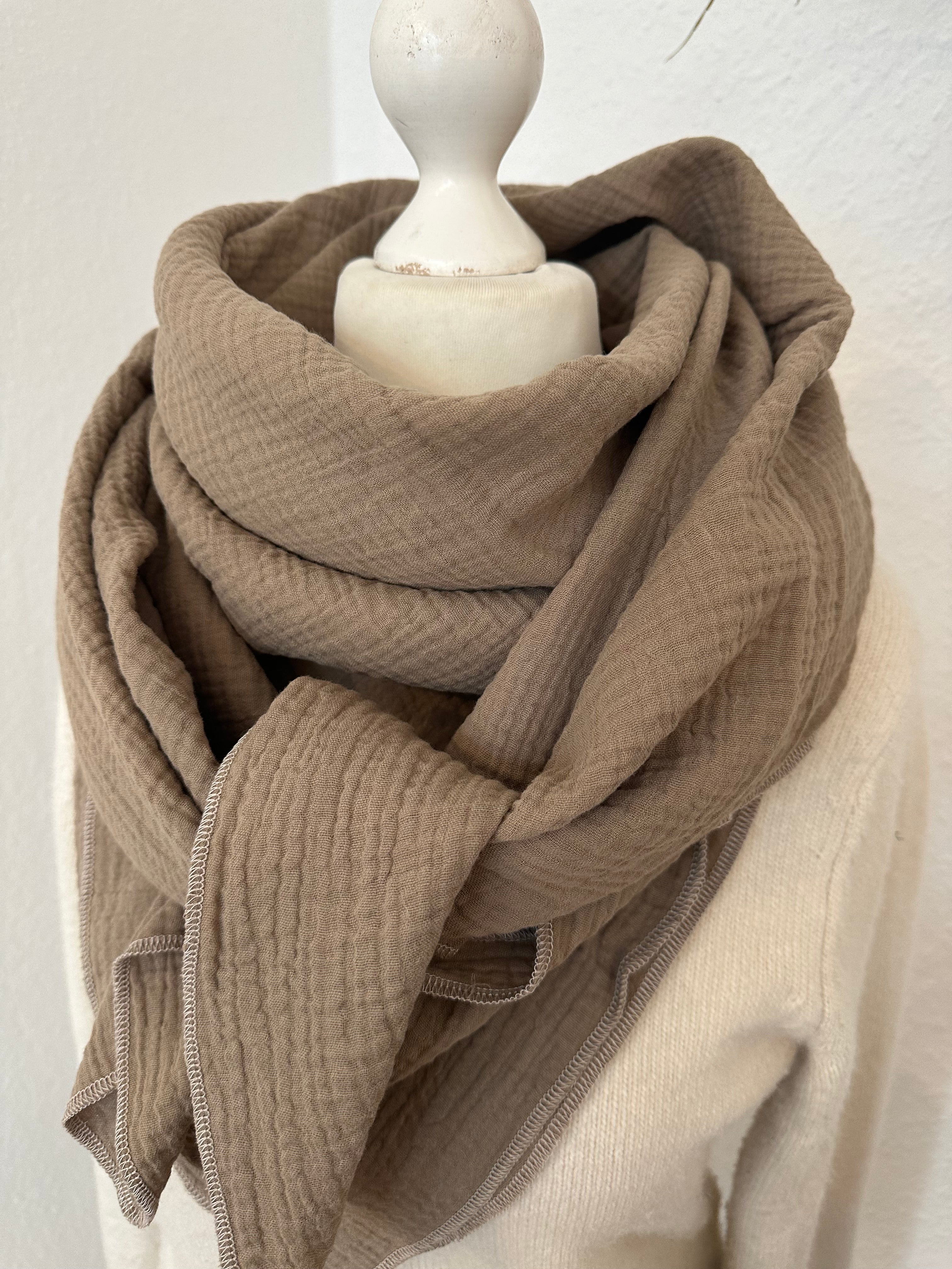 Musselintuch, Tuch, Damentuch, Musselin XXL Tuch