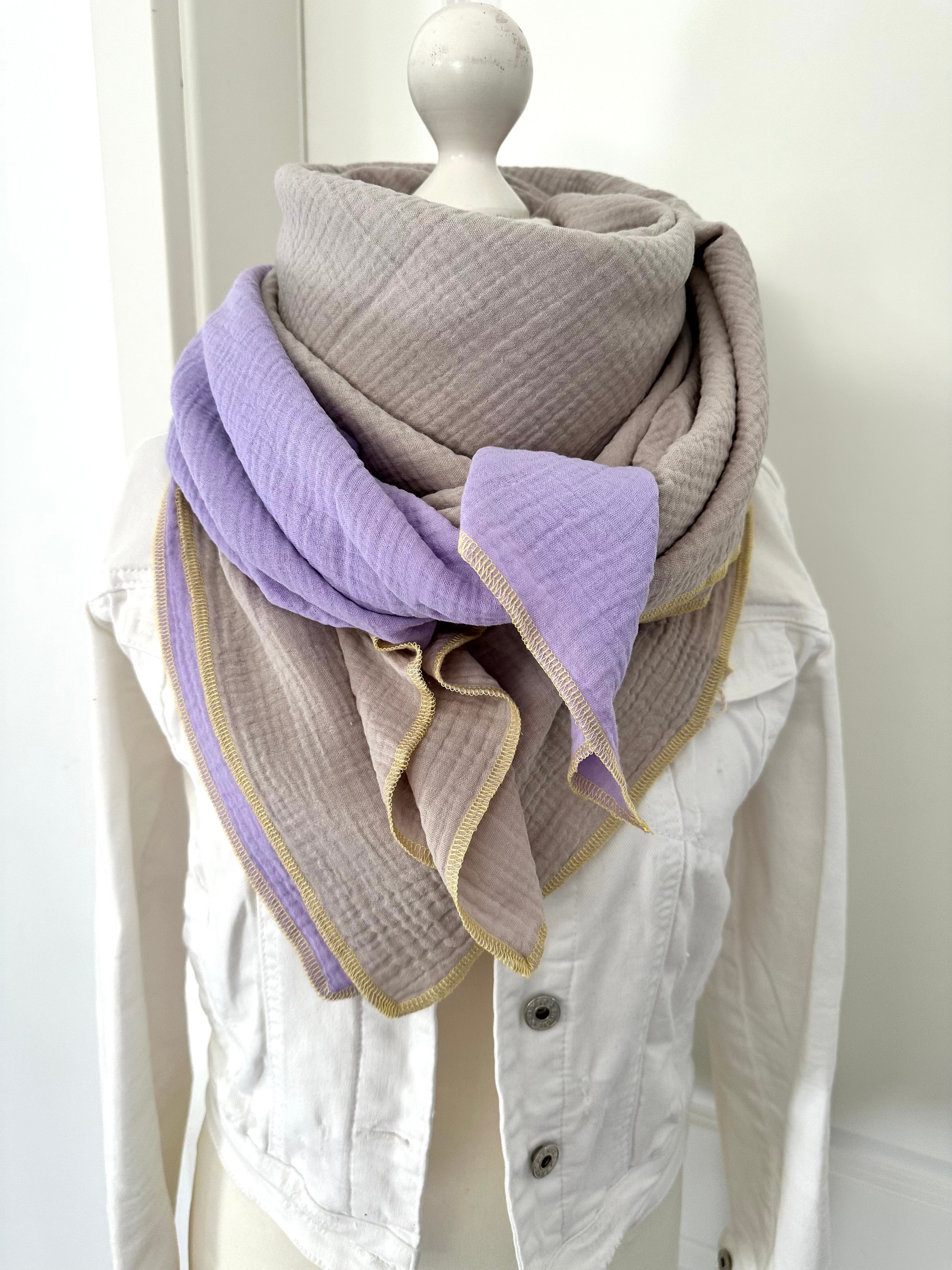 Musselintuch, Tuch, Damentuch, Musselin XXL Tuch