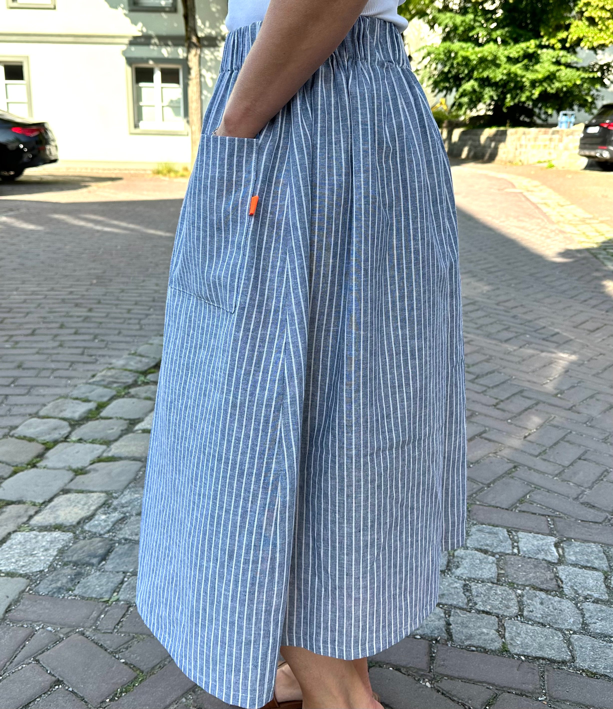 Damen Rock Halbleinen/ langer Rock, Sommer Rock