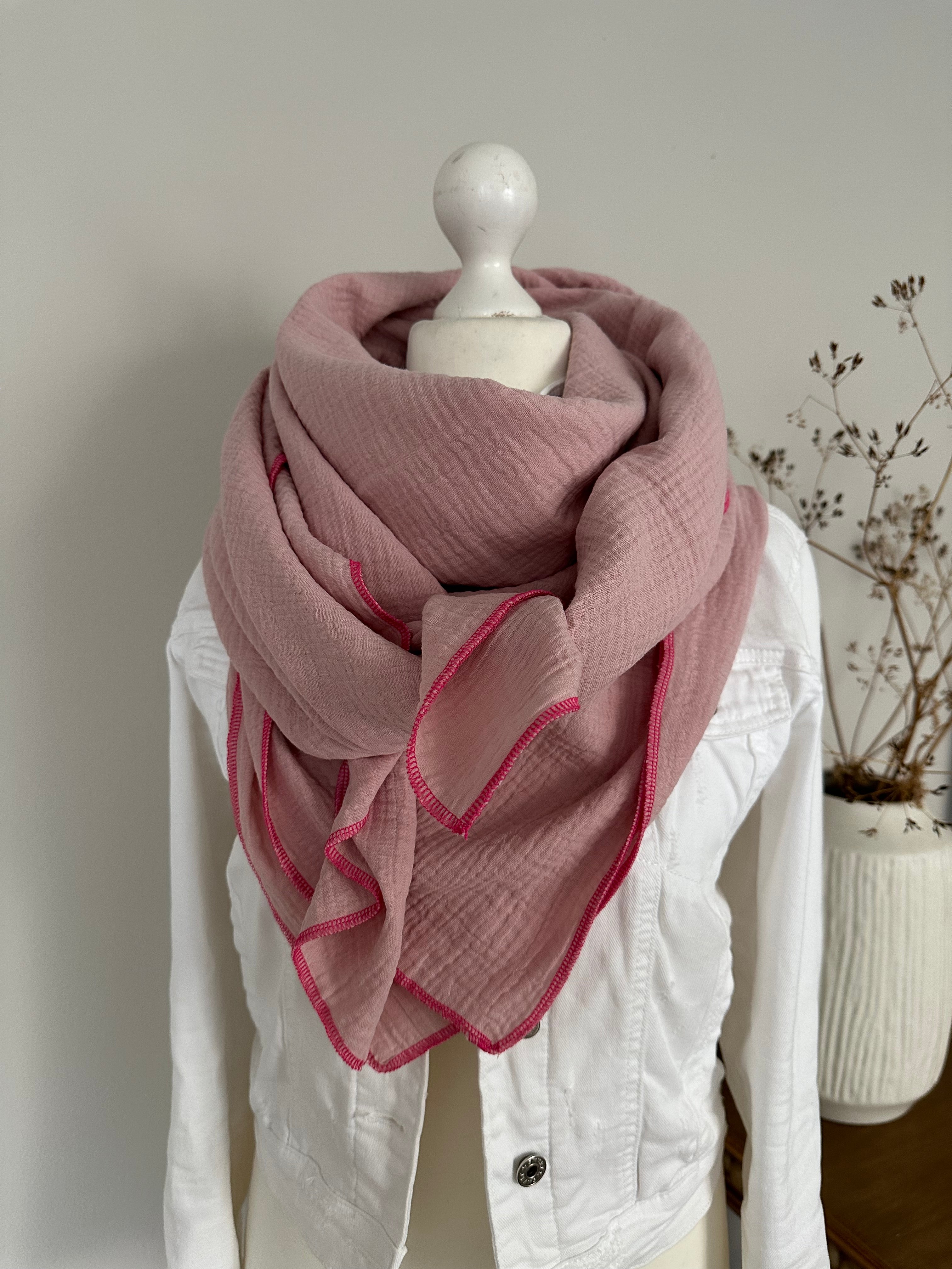 Musselintuch, Tuch, Damentuch, Musselin XXL Tuch