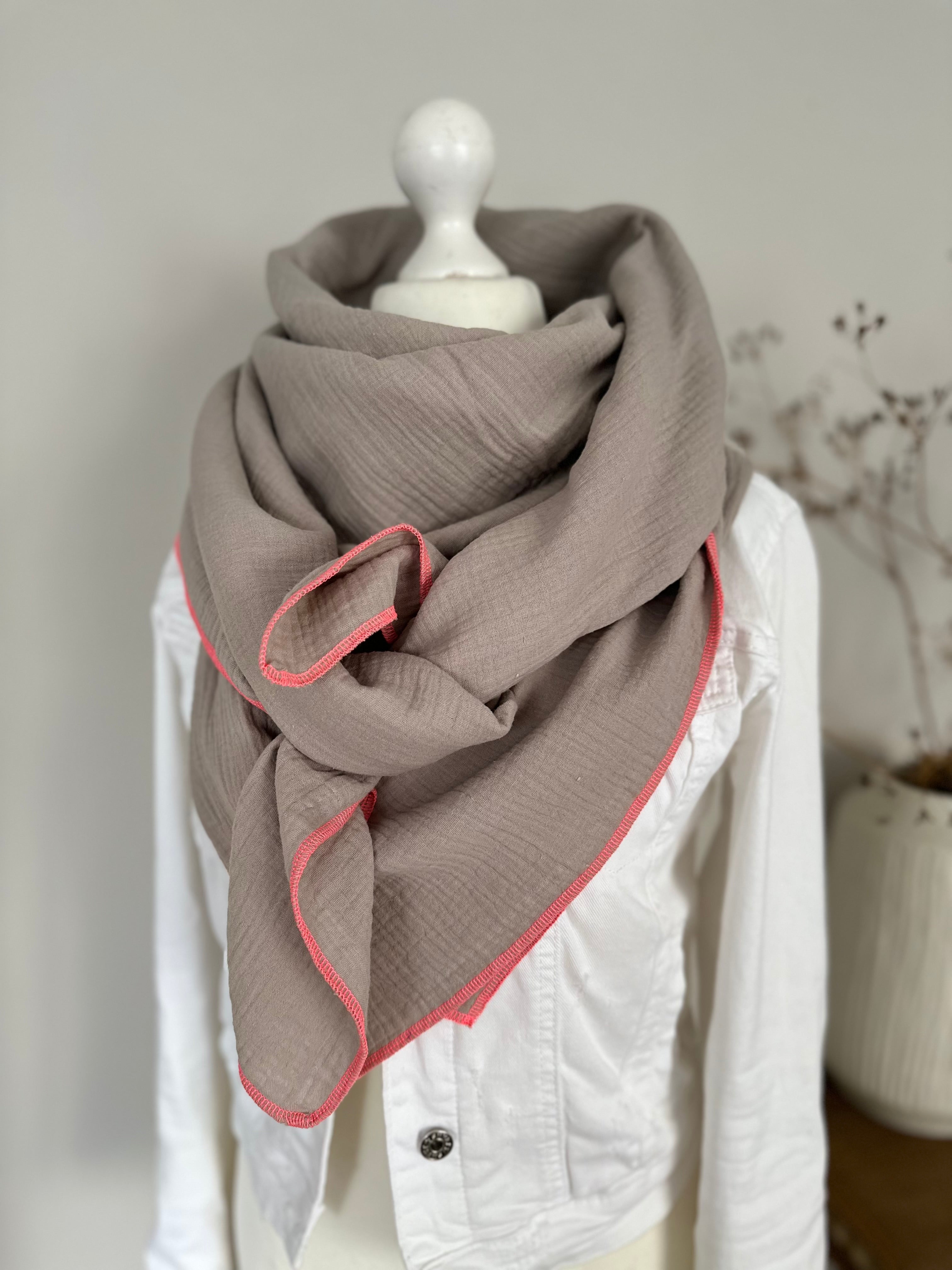 Musselintuch, Tuch, Damentuch, Musselin XXL Tuch