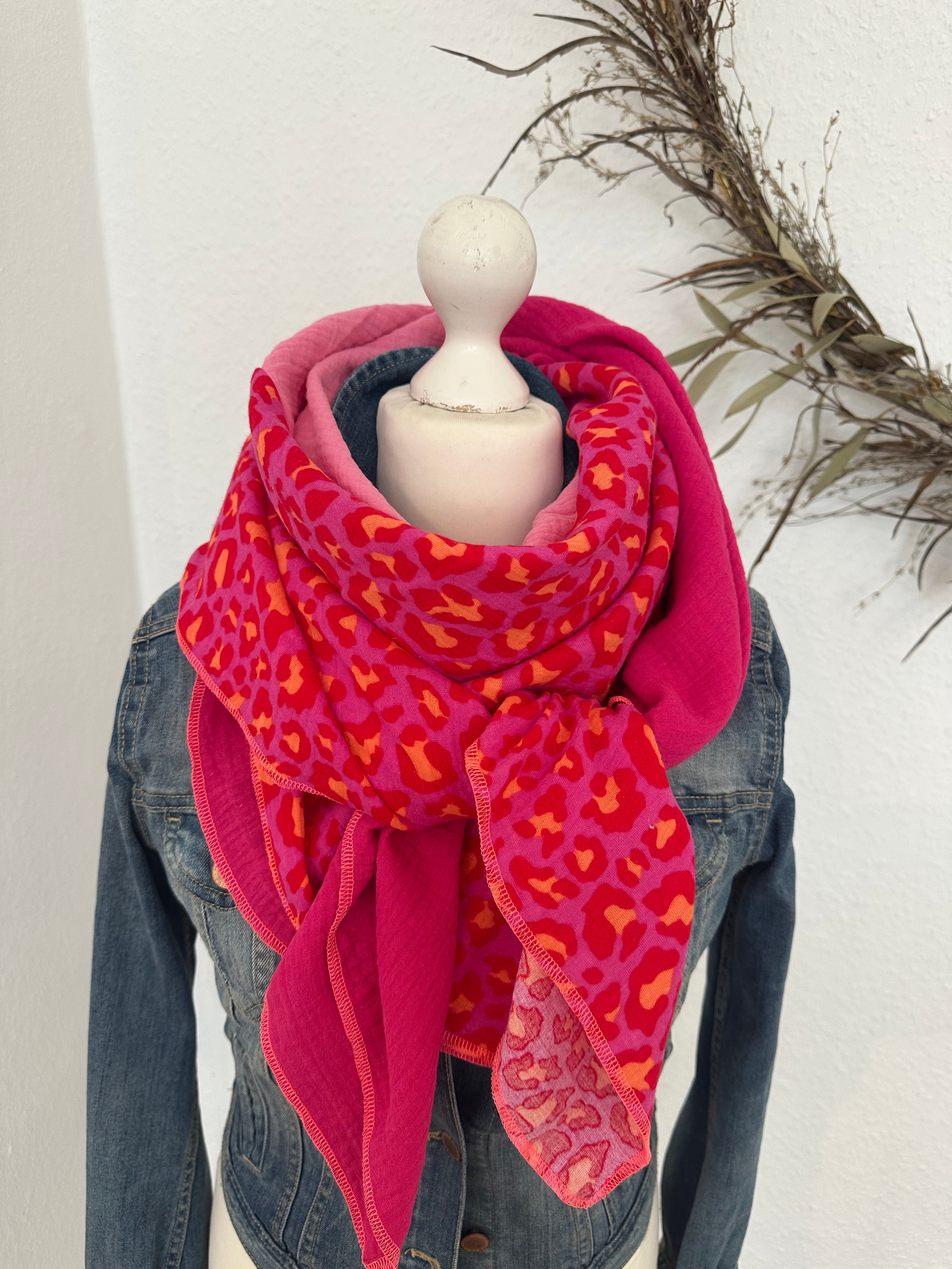 Musselintuch, Tuch, Damentuch, Musselin XXL Tuch