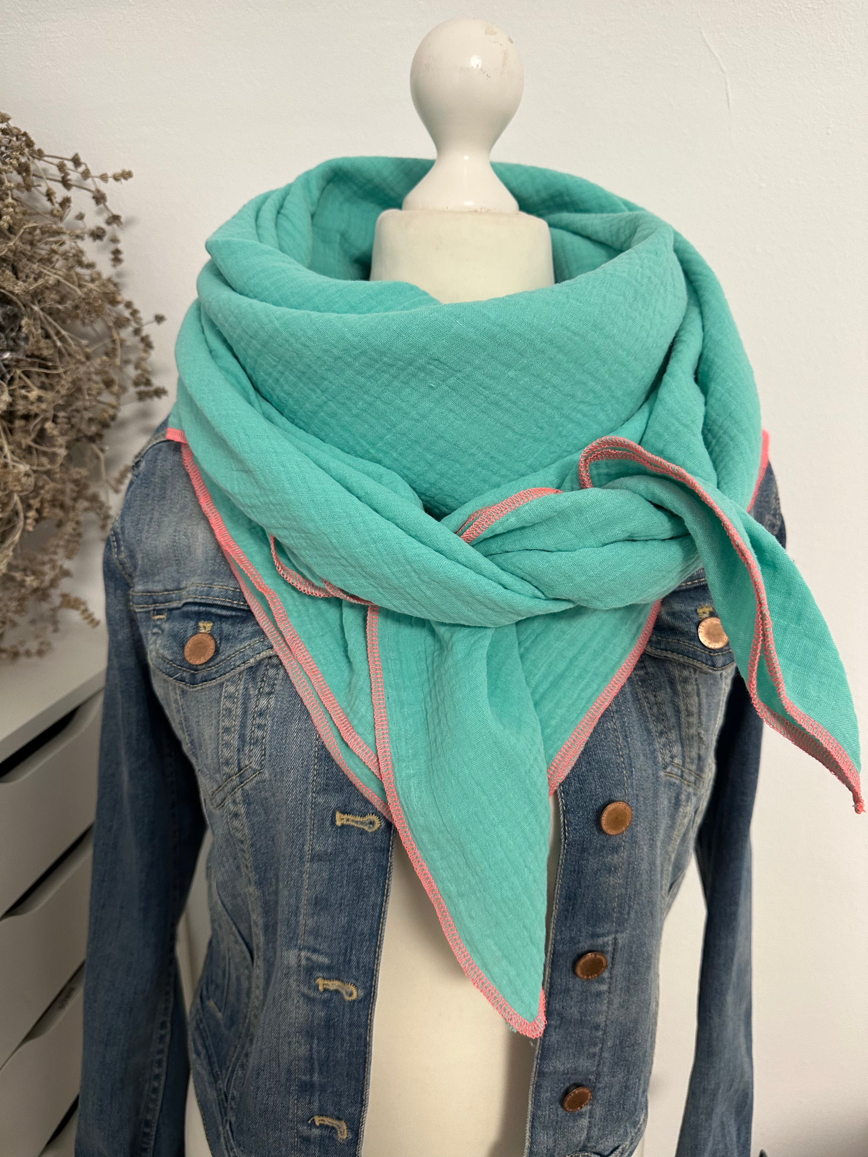 Musselintuch, Tuch, Damentuch, Musselin XXL Tuch