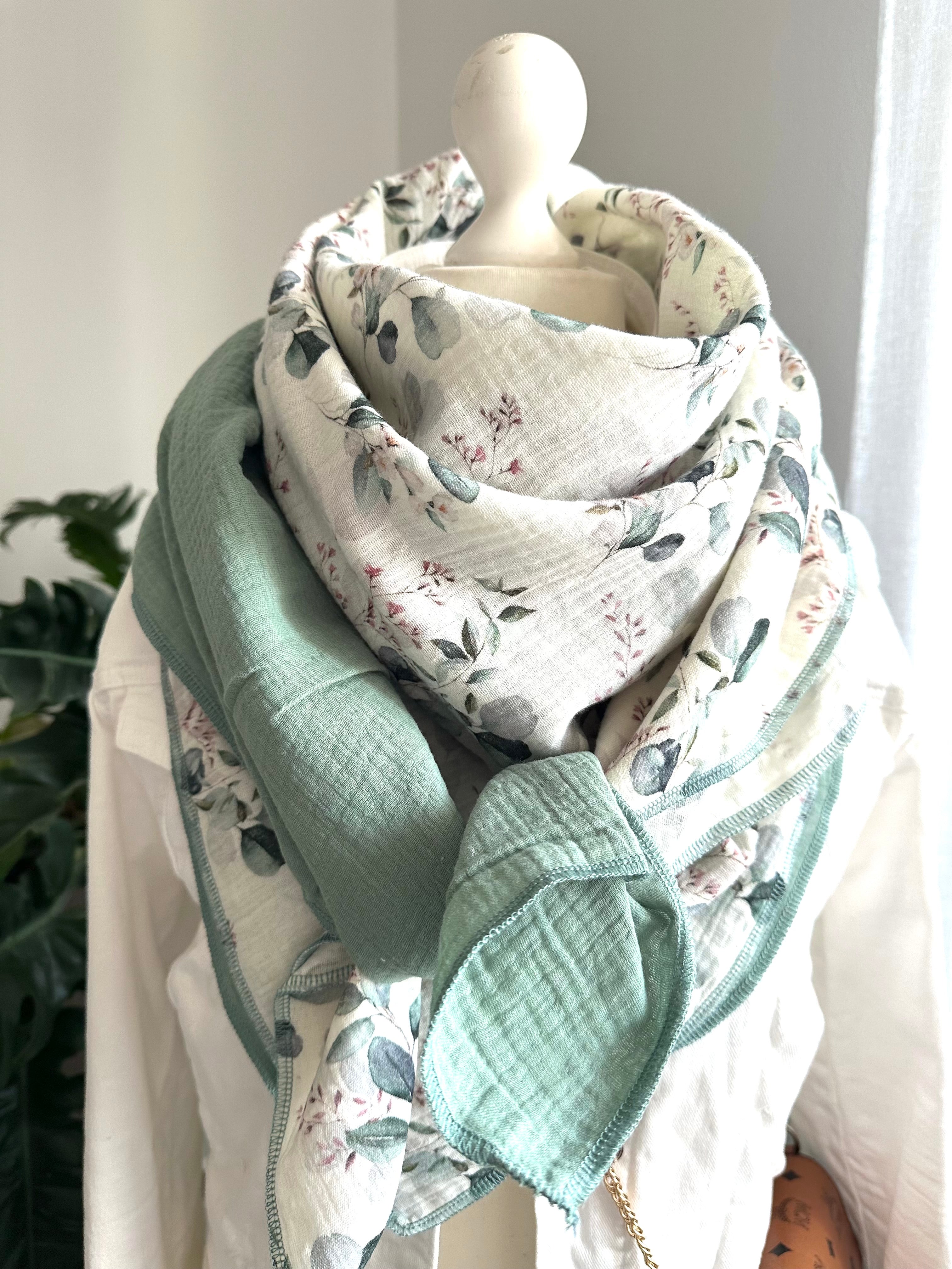 Musselintuch, Tuch, Damentuch, Musselin XXL Tuch