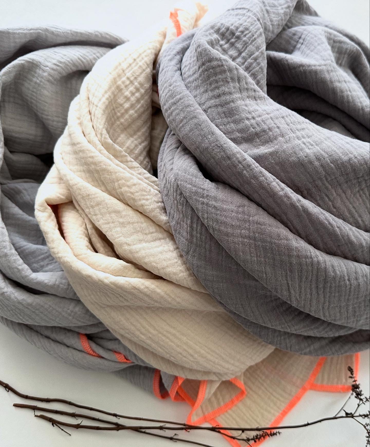 Musselintuch, Tuch, Damentuch, Musselin XXL Tuch