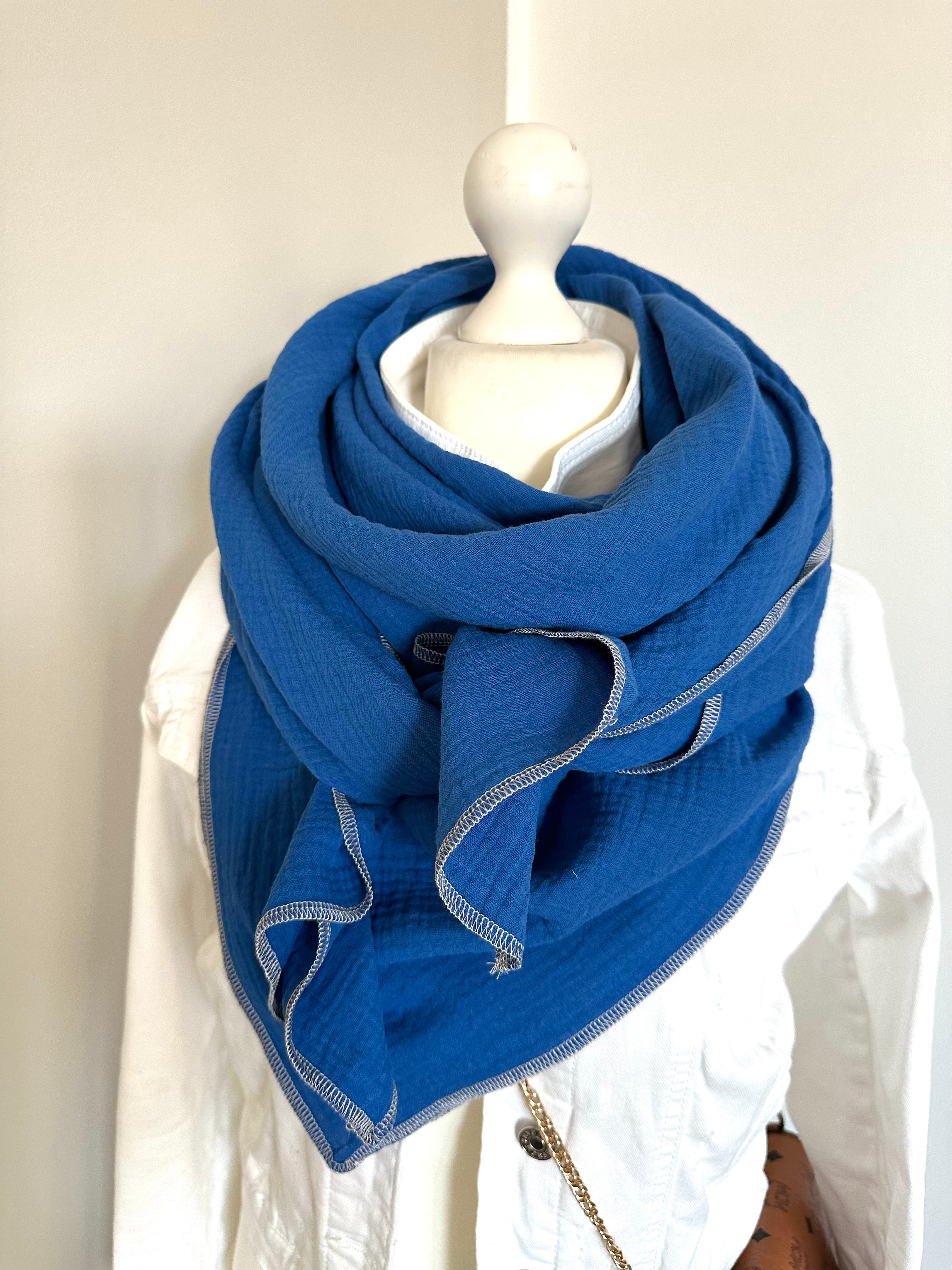 Musselintuch, Tuch, Damentuch, Musselin XXL Tuch