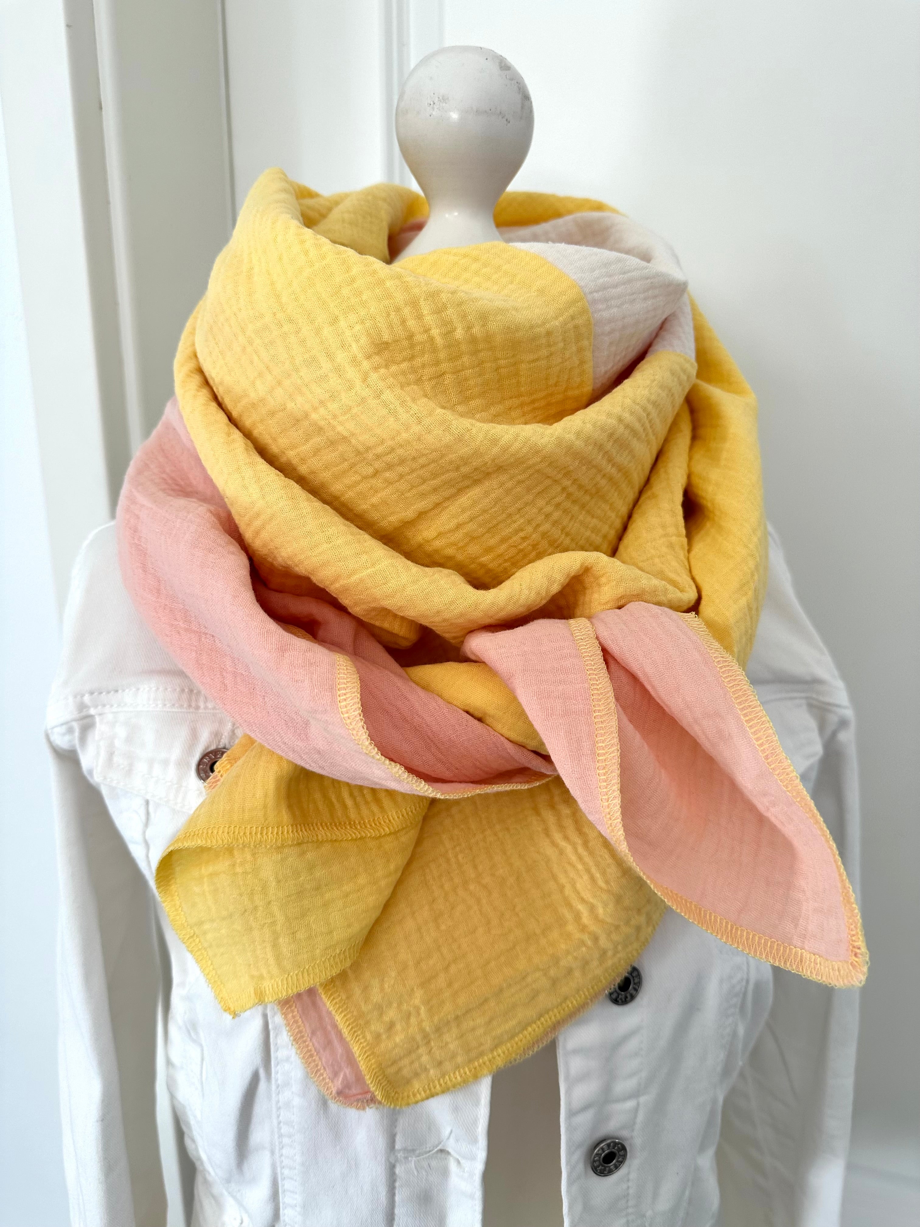 Musselintuch, Tuch, Damentuch, Musselin XXL Tuch