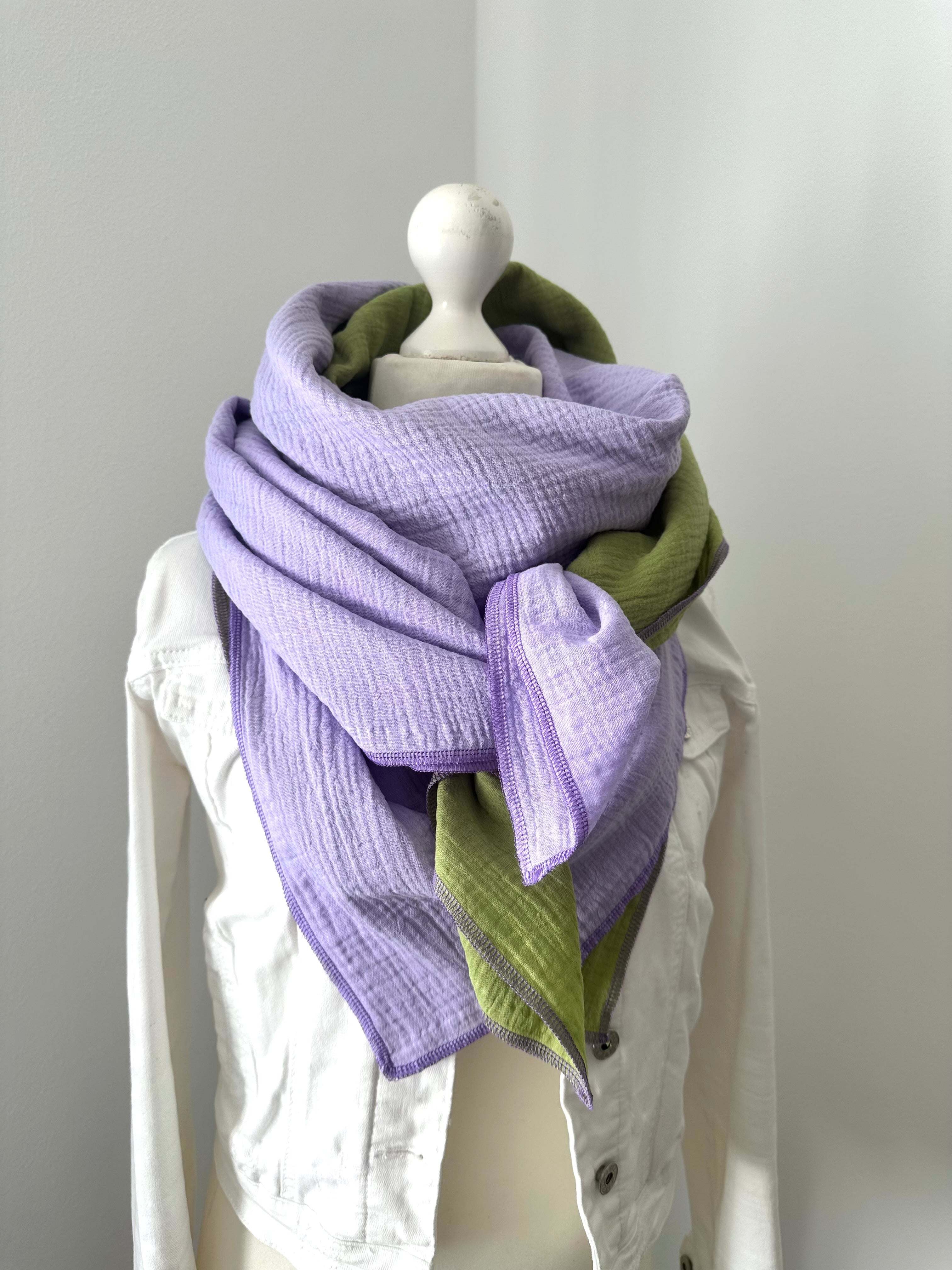 Musselintuch, Tuch, Damentuch, Musselin XXL Tuch