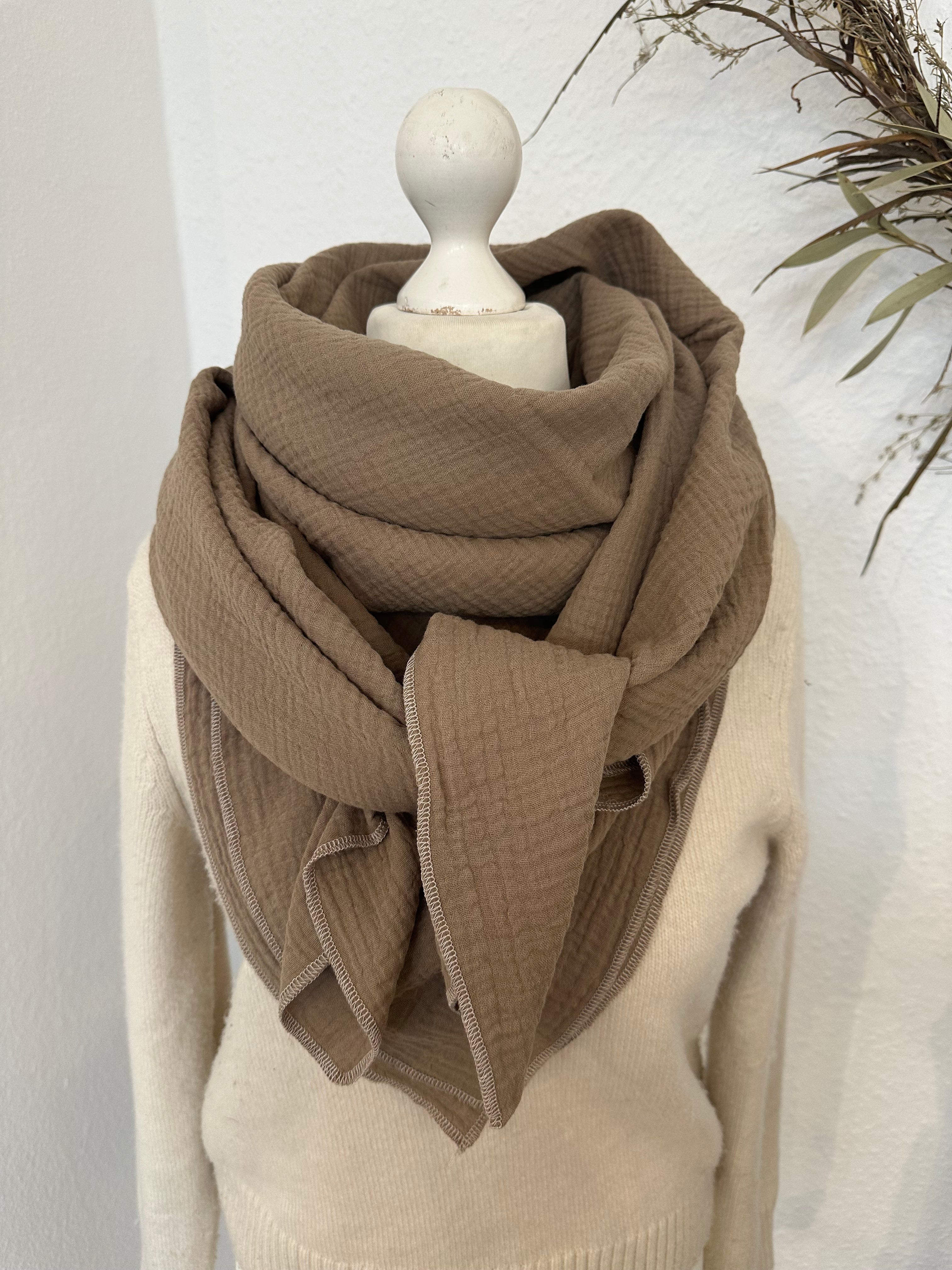 Musselintuch, Tuch, Damentuch, Musselin XXL Tuch