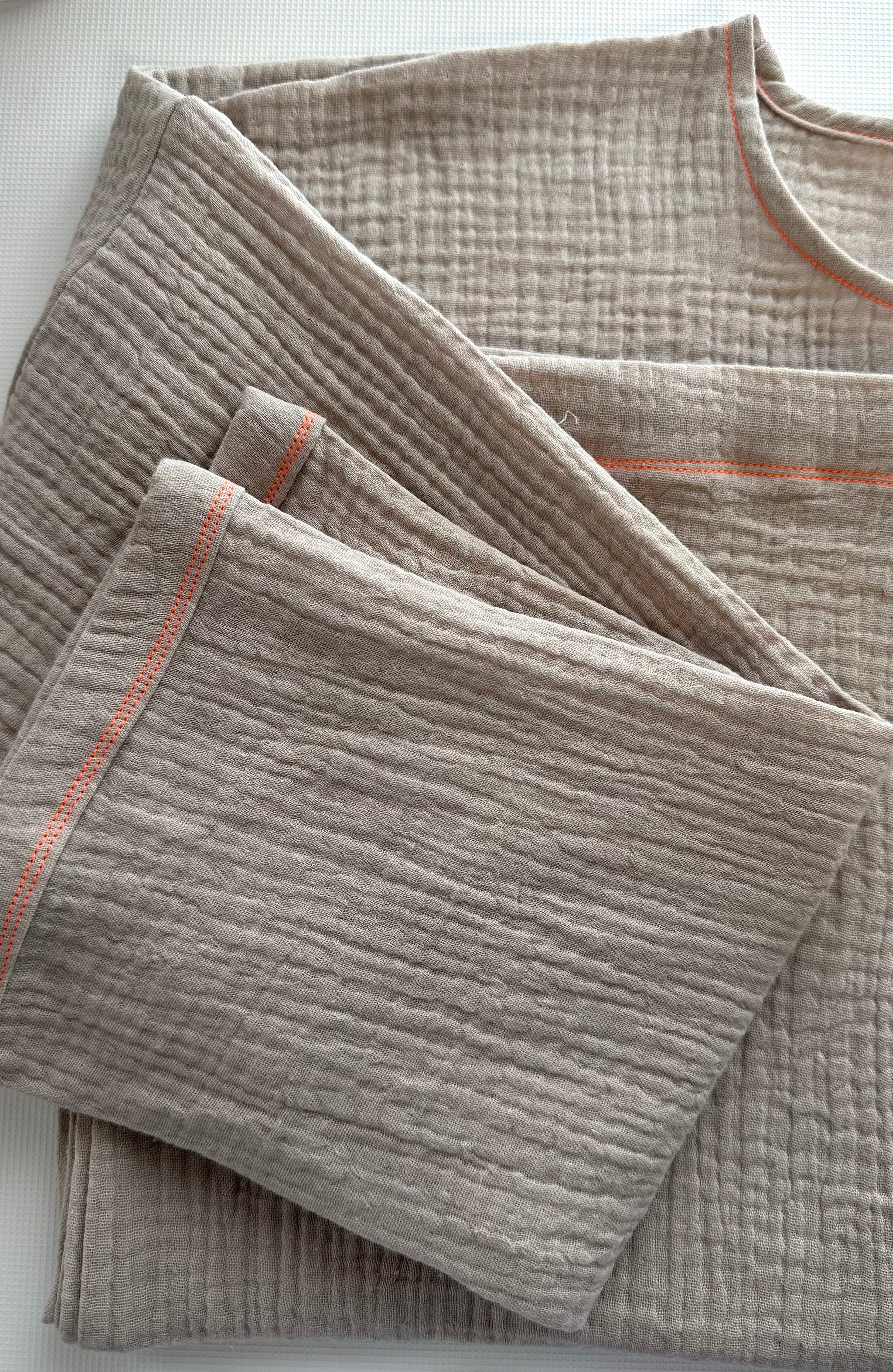 Musselin Oberteil, Damen Musselinpulli, leichter Pulli, Sommer-Pulli, Musselin Bluse