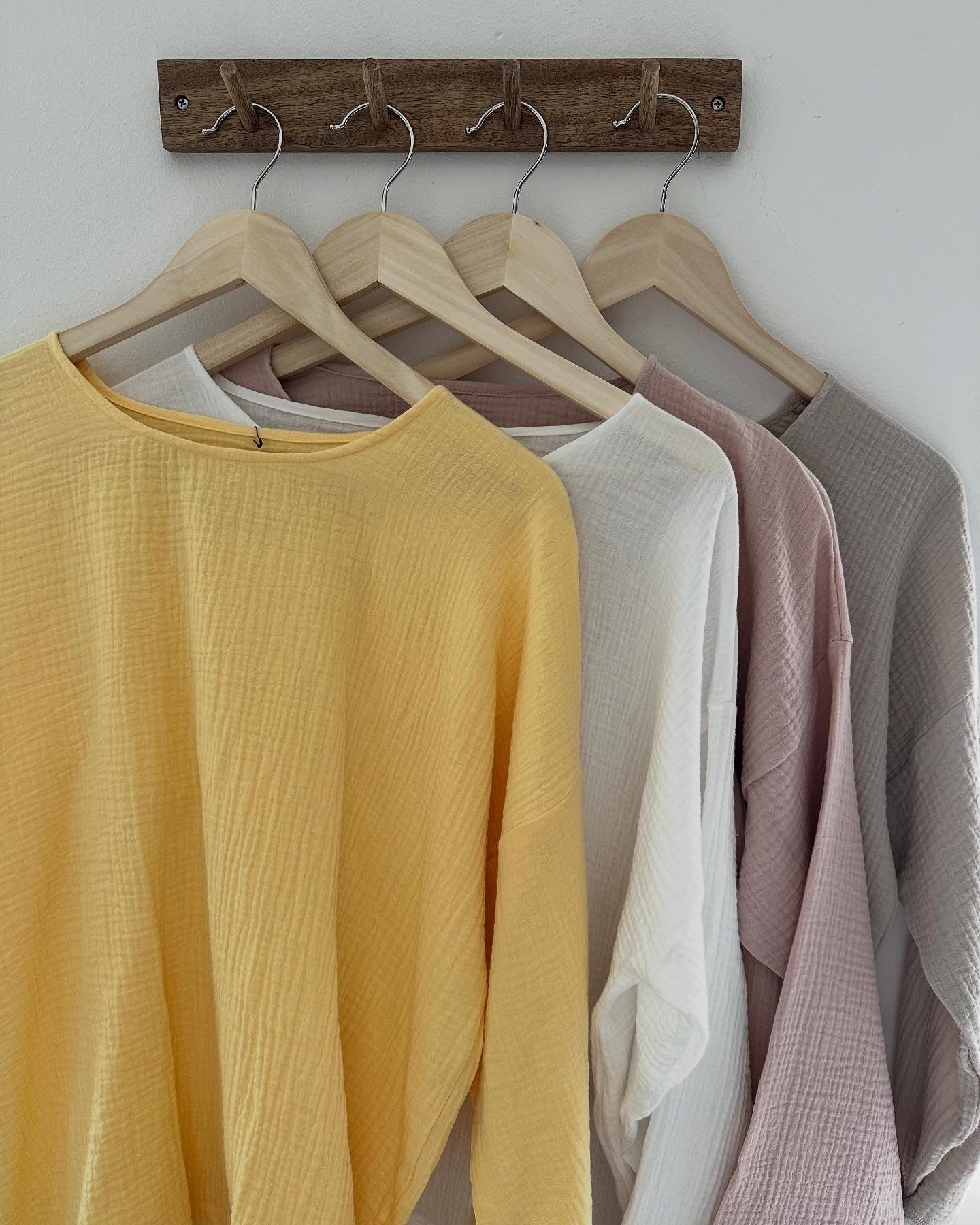 Musselin Oberteil, Damen Musselinpulli, leichter Pulli, Sommer-Pulli, Musselin Bluse