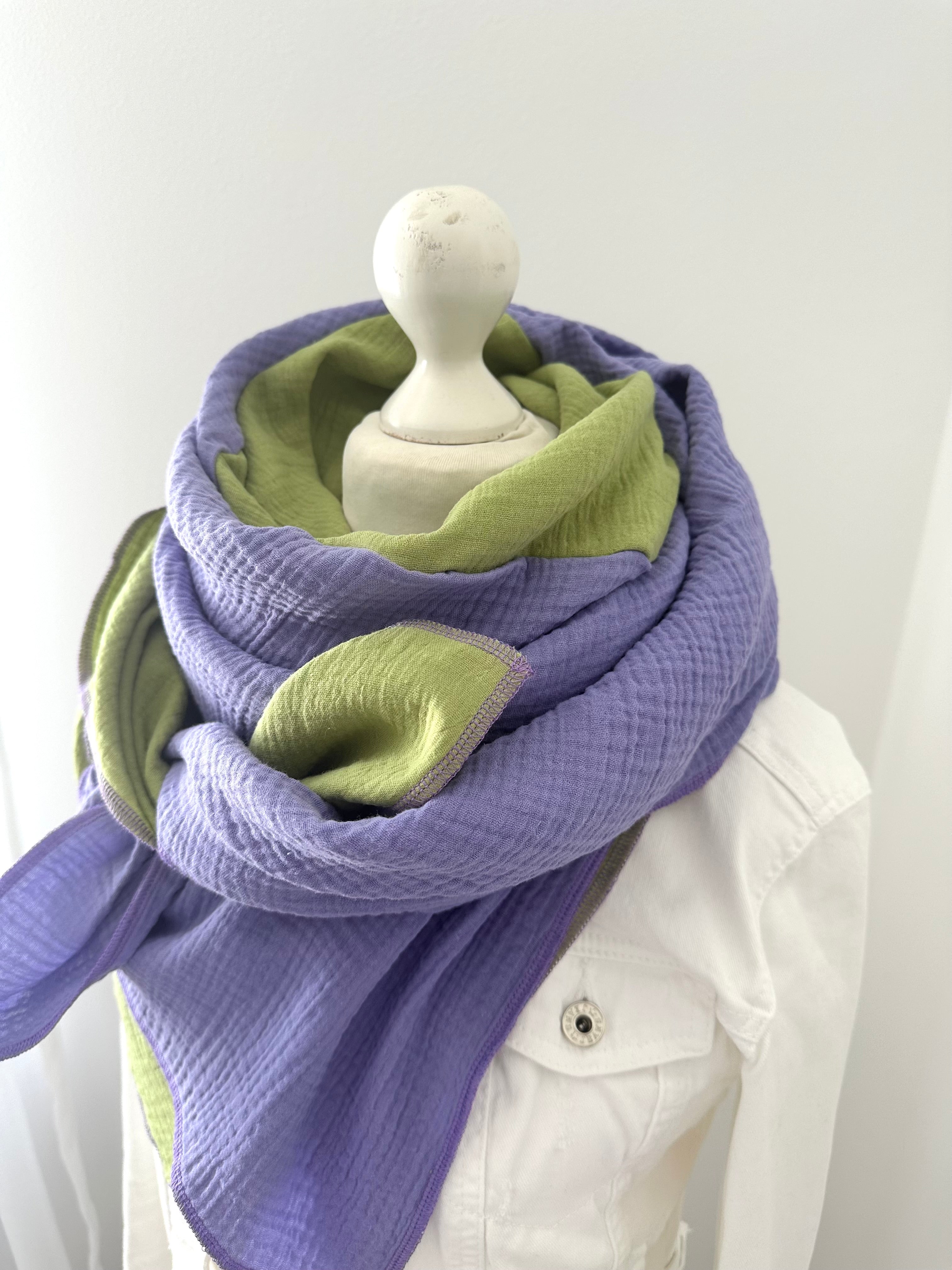 Musselintuch, Tuch, Damentuch, Musselin XXL Tuch