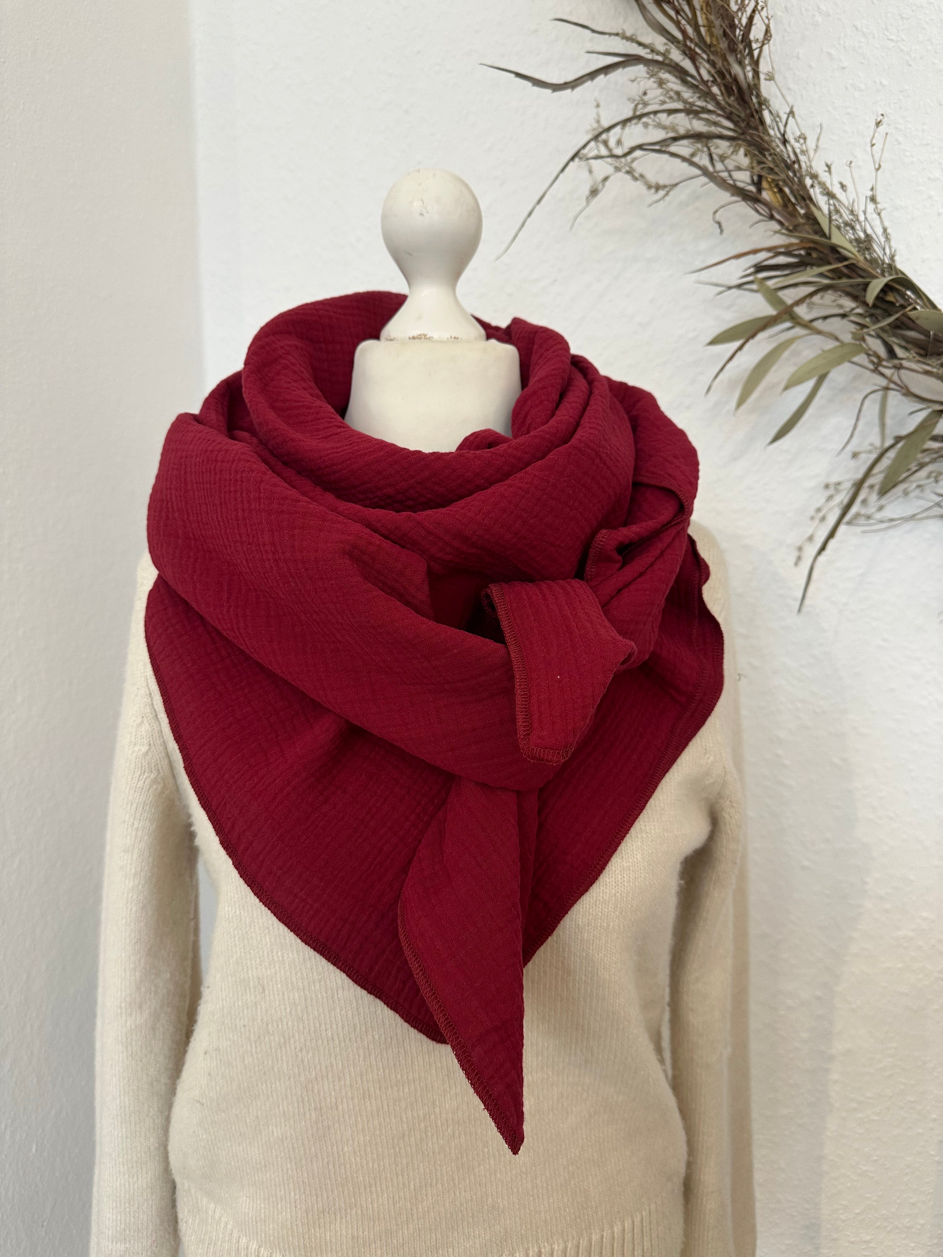 Musselintuch, Tuch, Damentuch, Musselin XXL Tuch