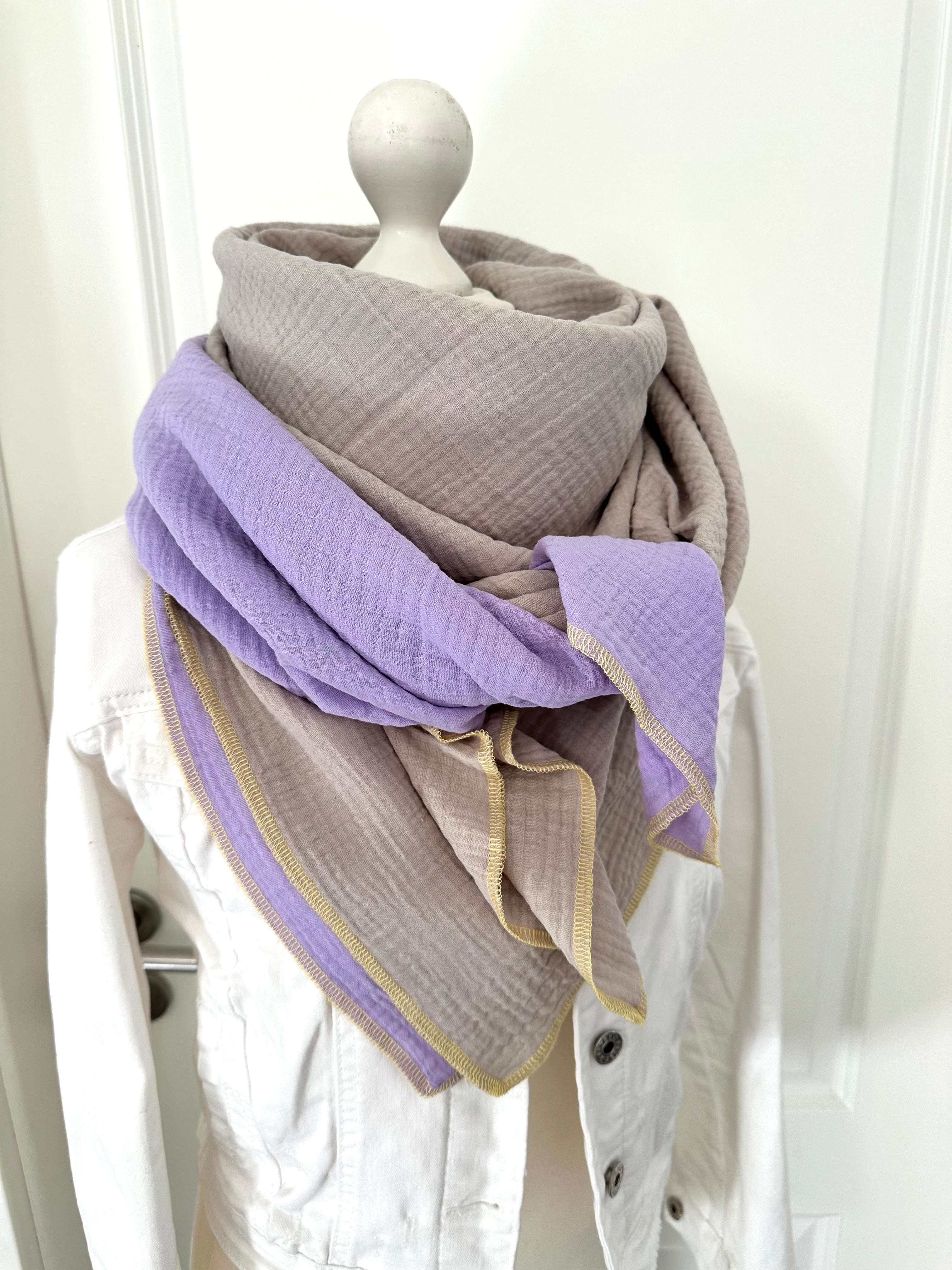 Musselintuch, Tuch, Damentuch, Musselin XXL Tuch