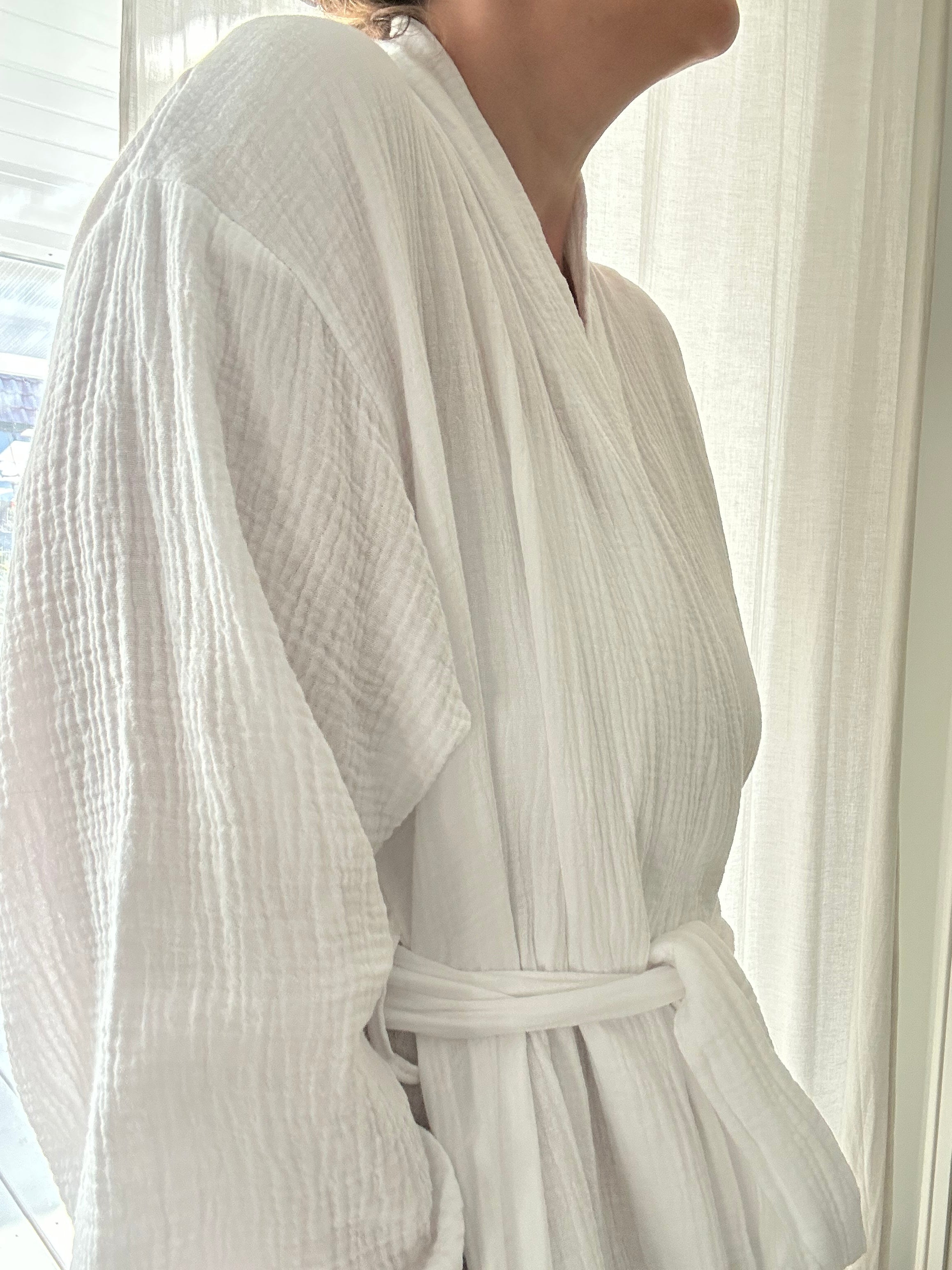 Morgenmantel, Kimono, Musselinmantel