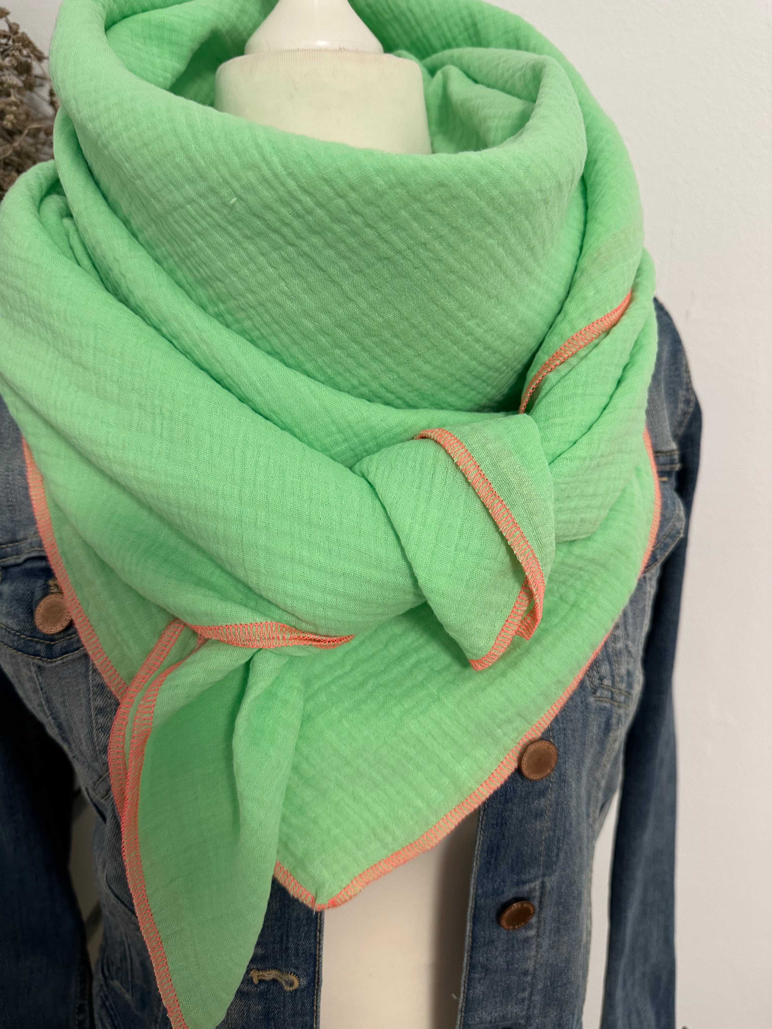 Musselintuch, Tuch, Damentuch, Musselin XXL Tuch