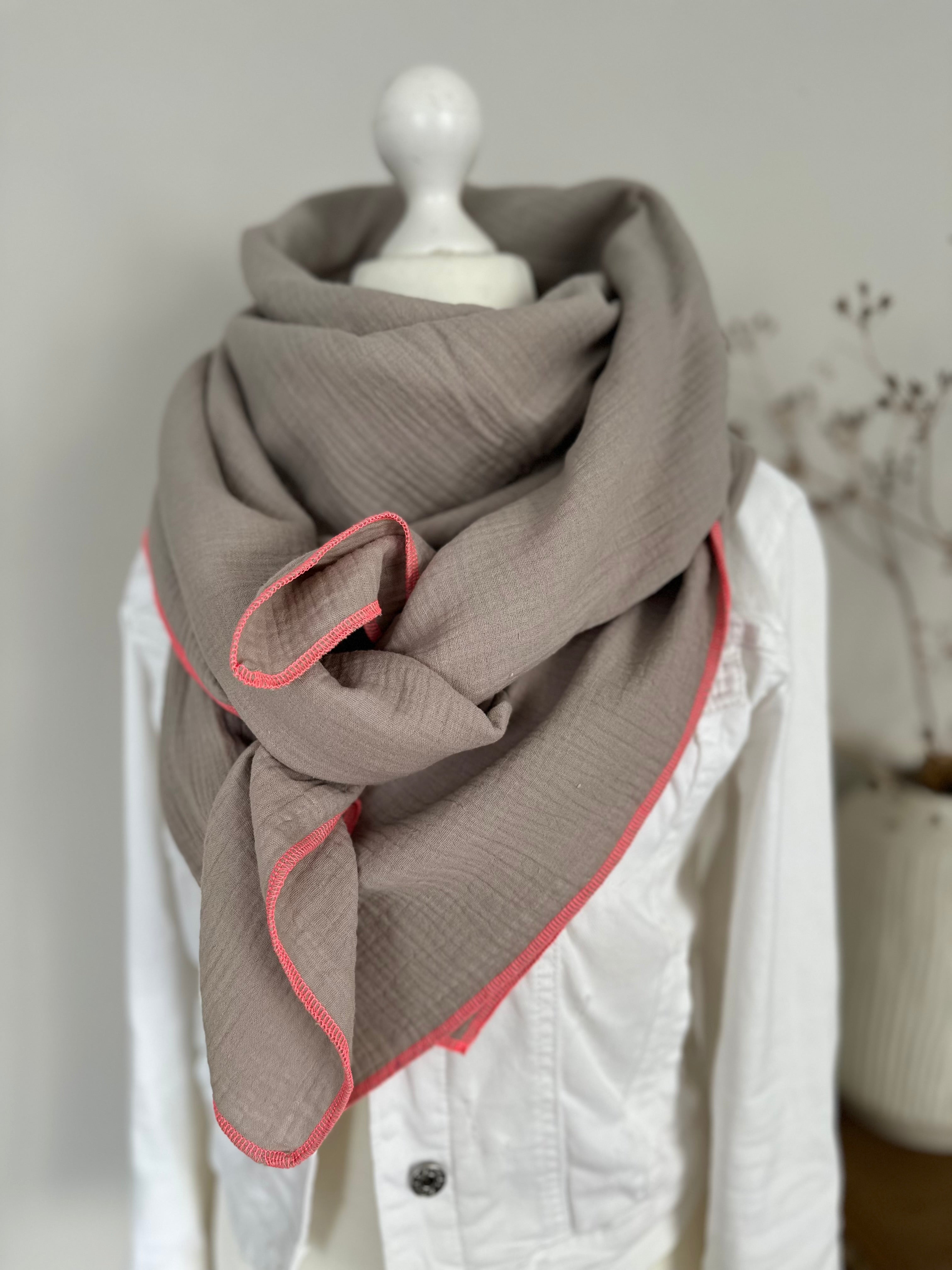 Musselintuch, Tuch, Damentuch, Musselin XXL Tuch