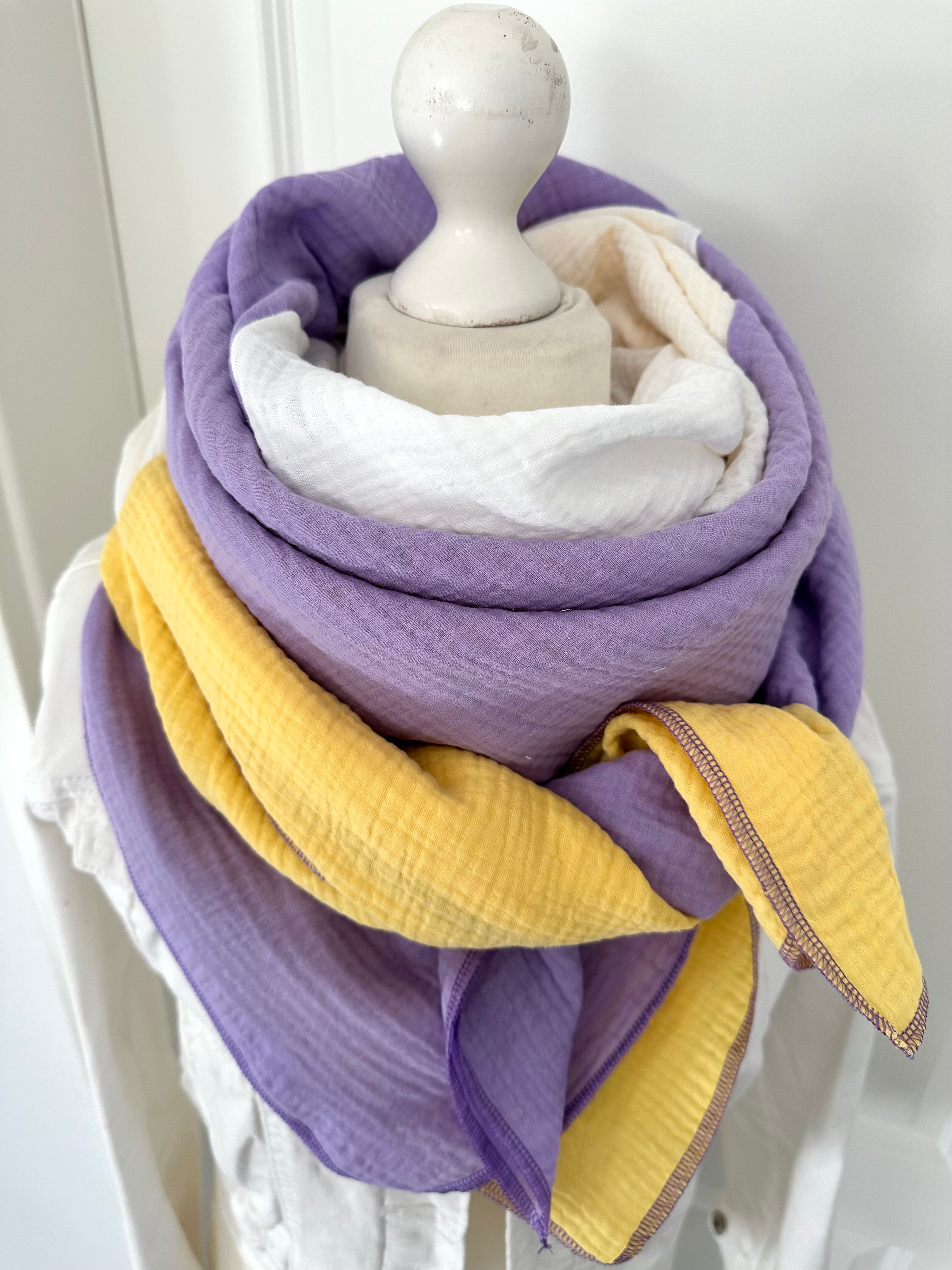 Musselintuch, Tuch, Damentuch, Musselin XXL Tuch