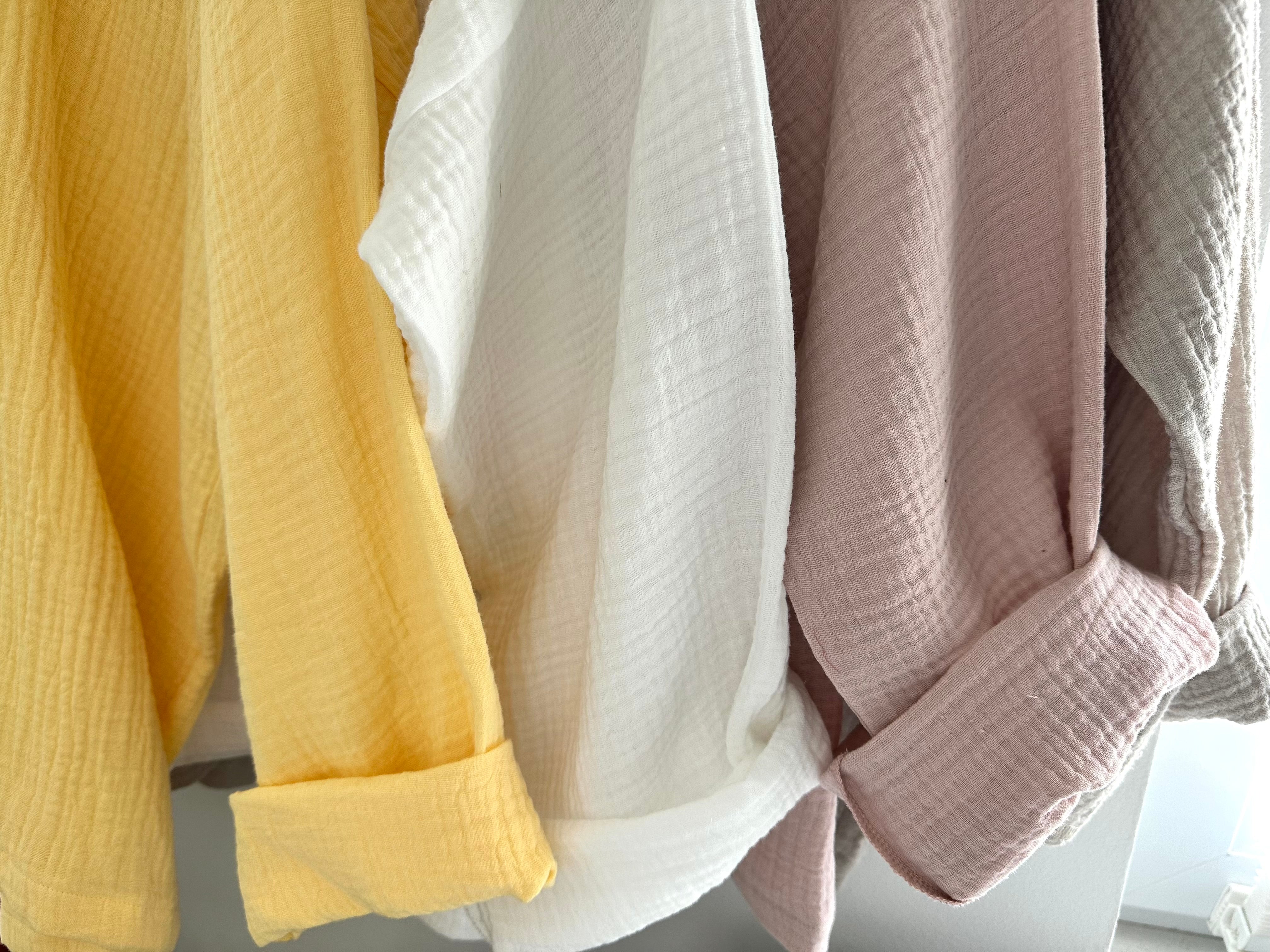 Musselin Oberteil, Damen Musselinpulli, leichter Pulli, Sommer-Pulli, Musselin Bluse