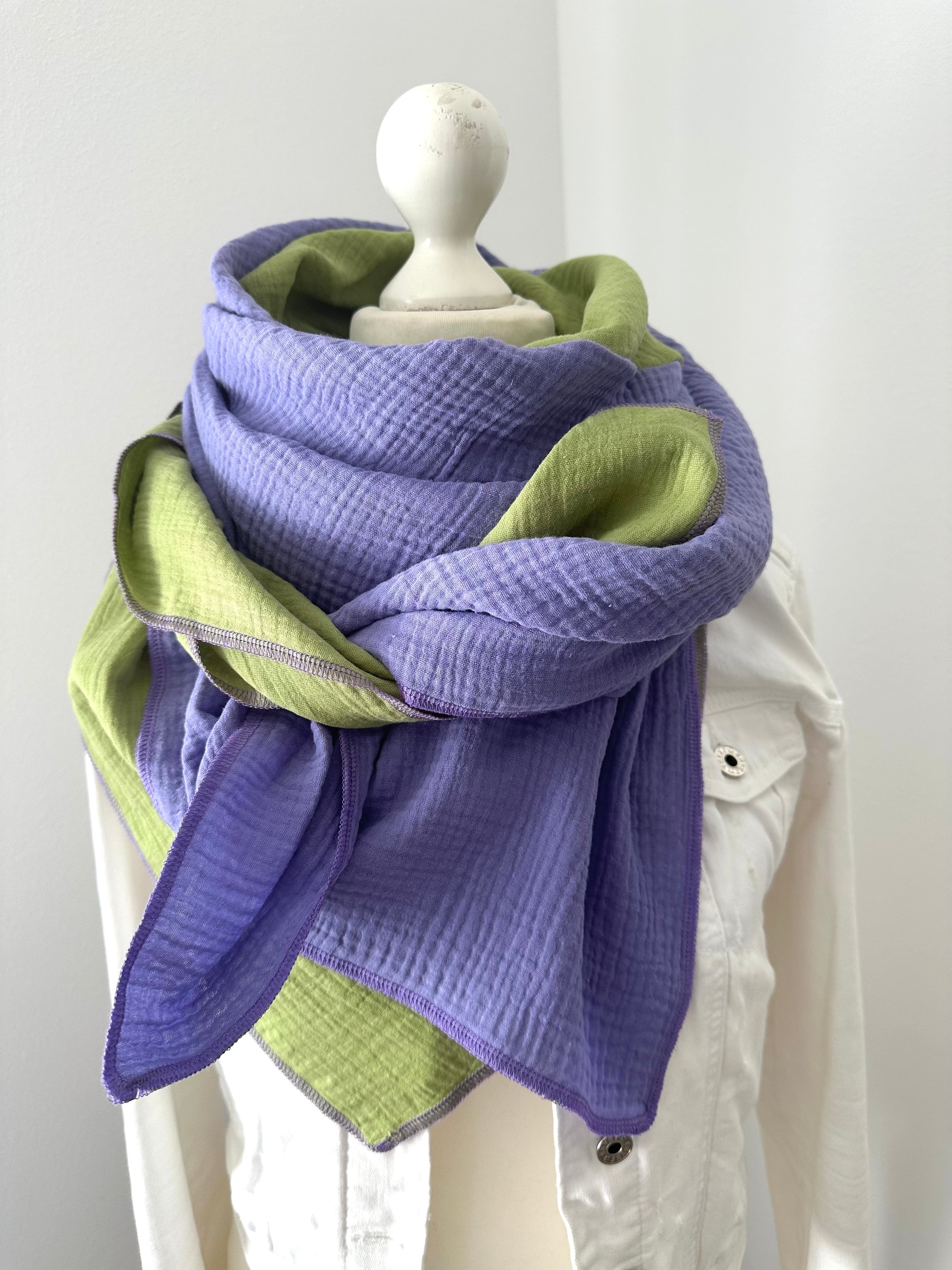 Musselintuch, Tuch, Damentuch, Musselin XXL Tuch