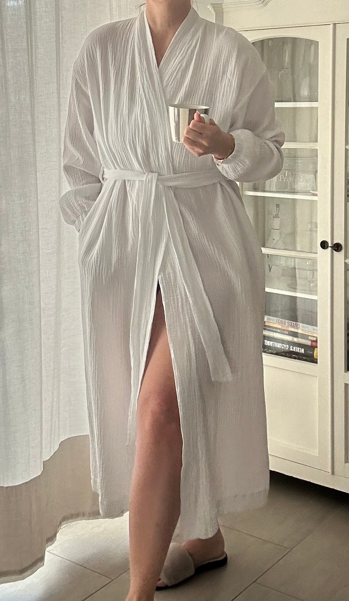 Morgenmantel, Kimono, Musselinmantel