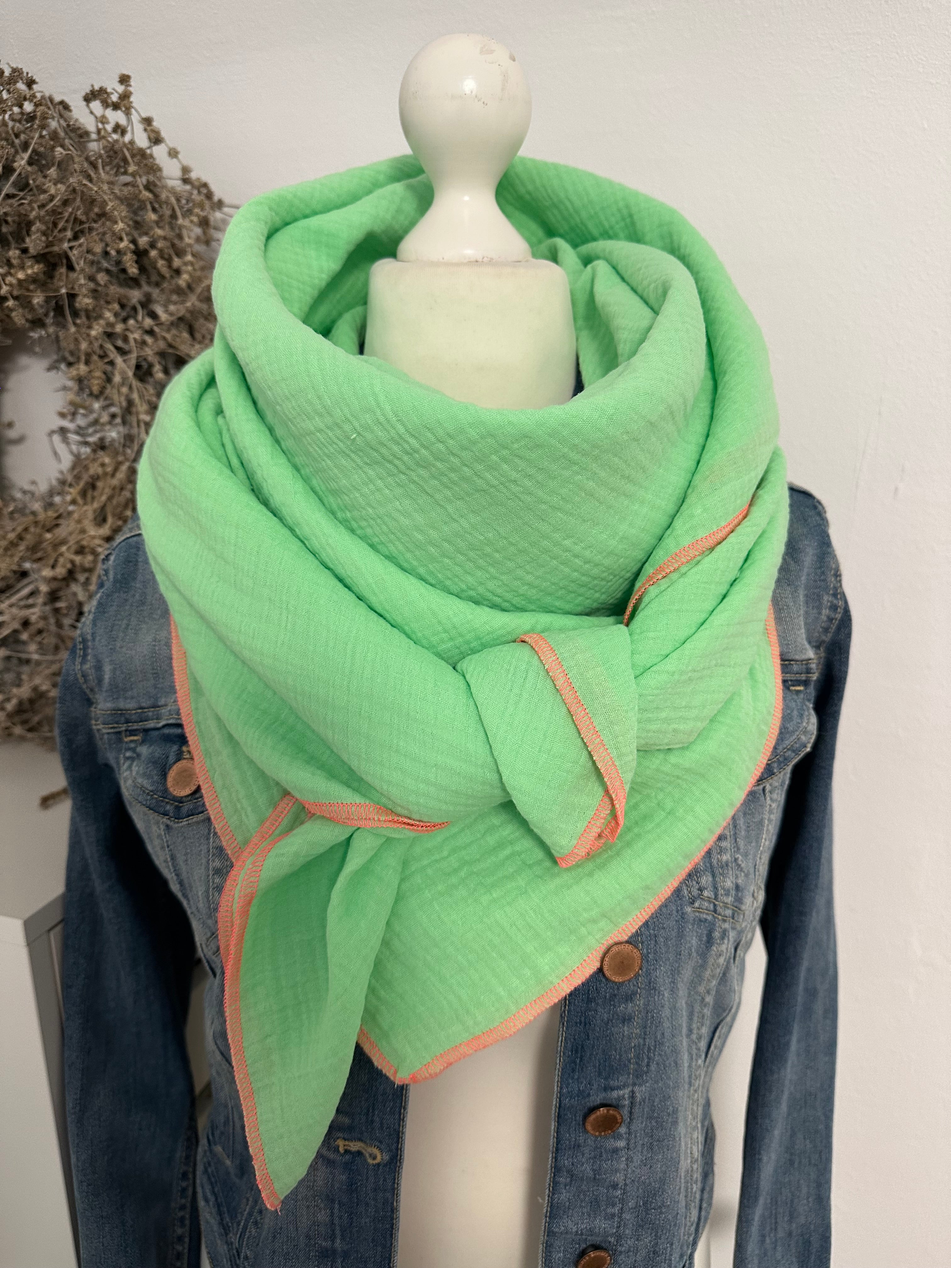 Musselintuch, Tuch, Damentuch, Musselin XXL Tuch