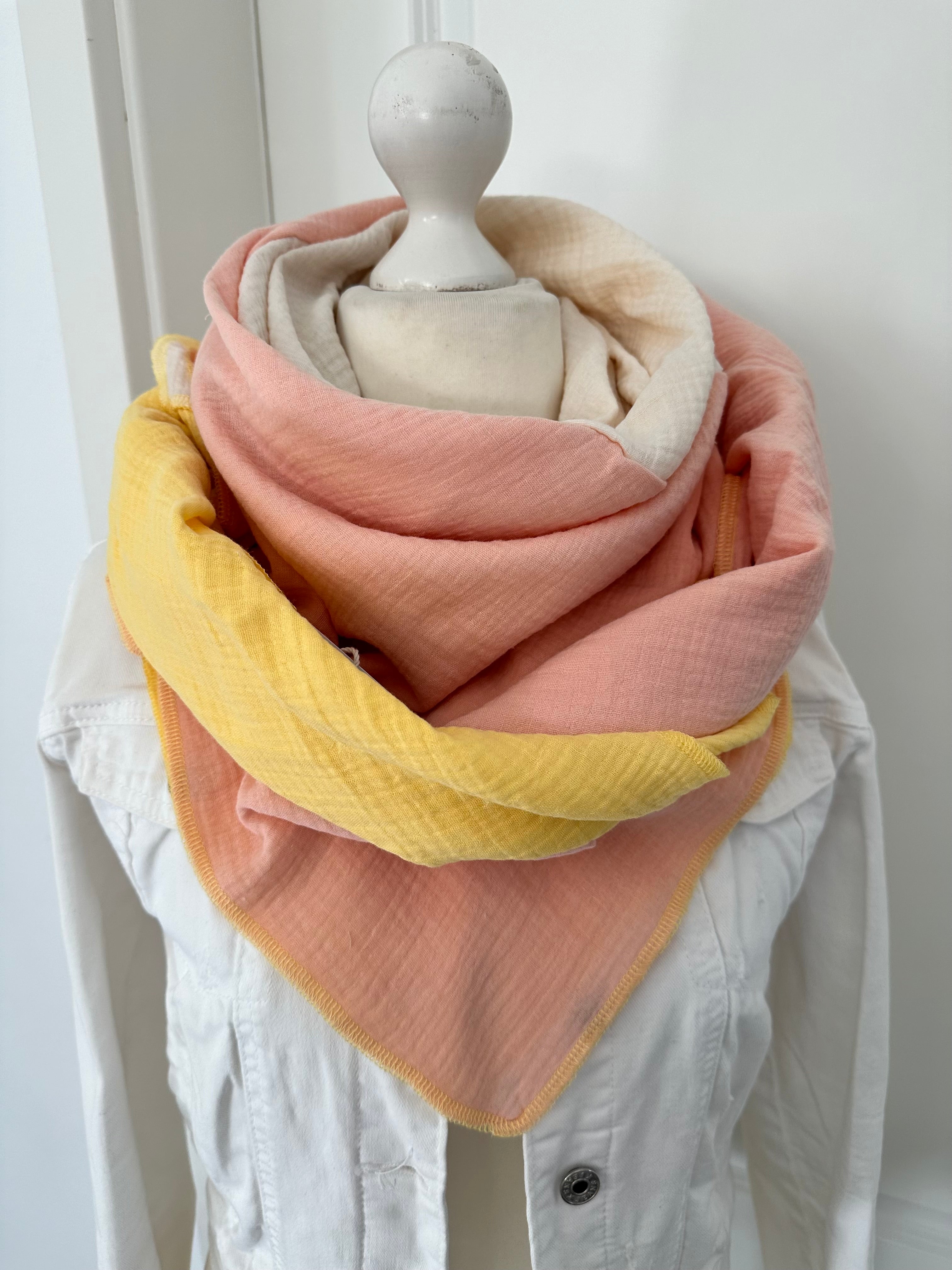 Musselintuch, Tuch, Damentuch, Musselin XXL Tuch