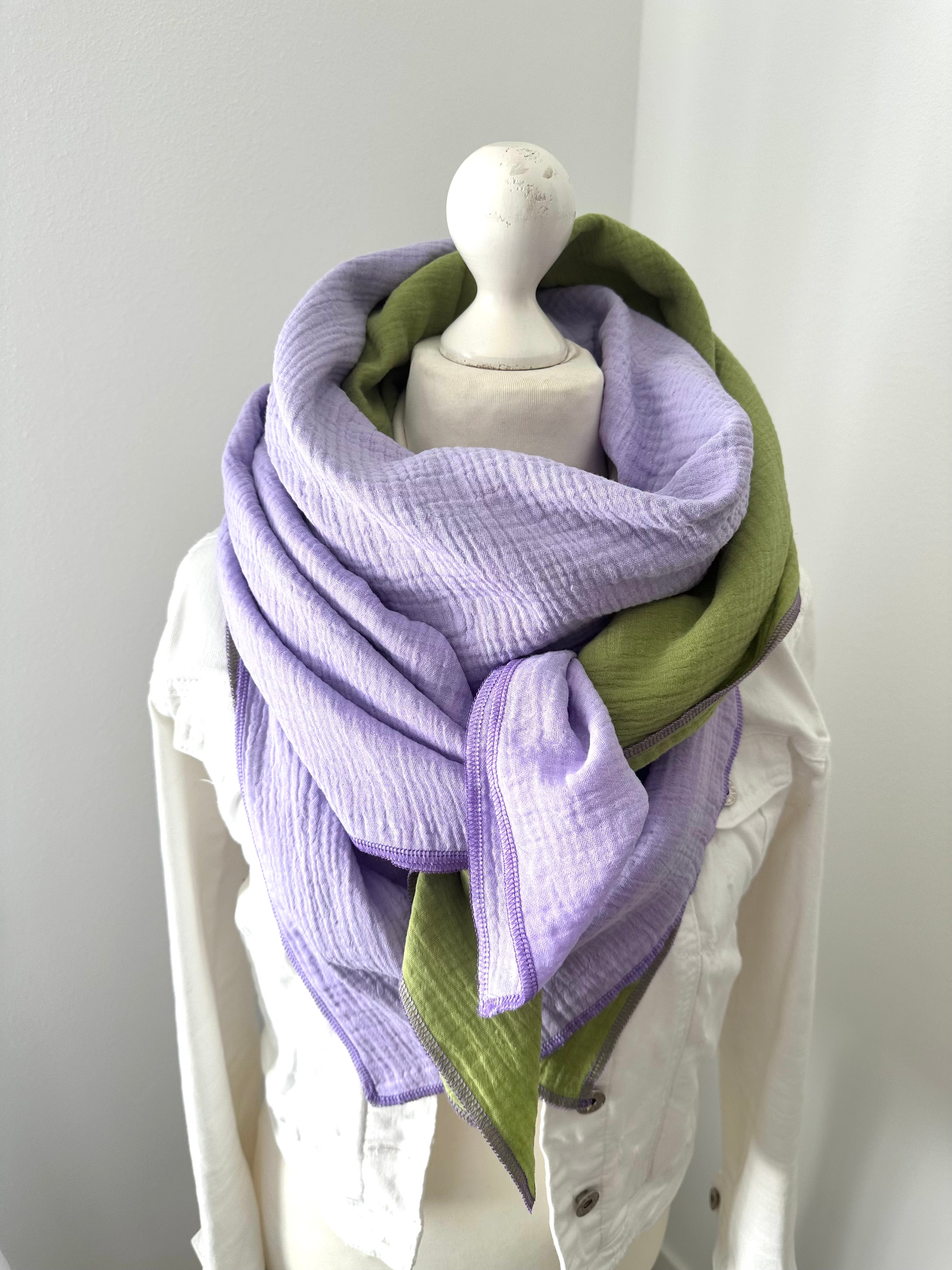 Musselintuch, Tuch, Damentuch, Musselin XXL Tuch