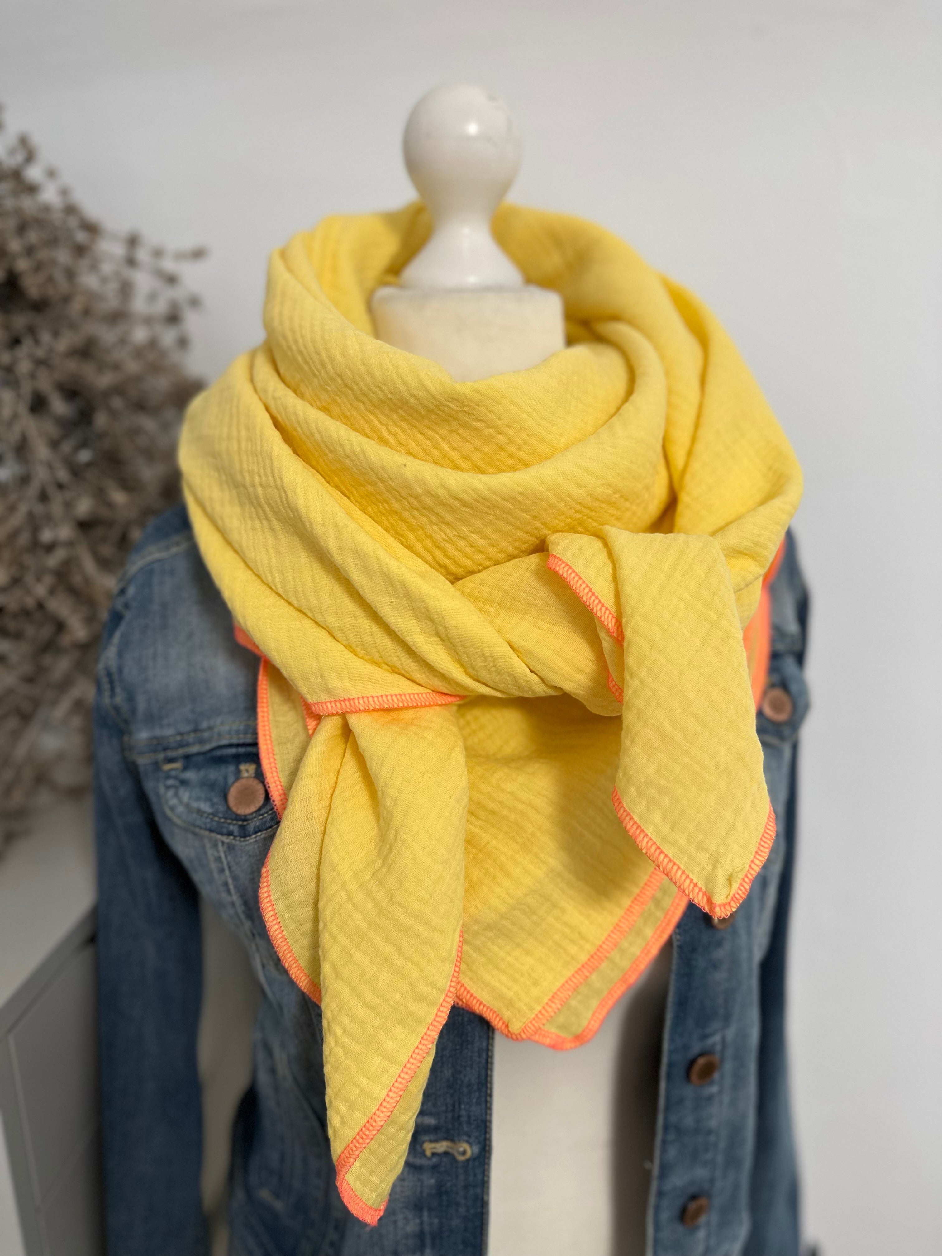 Musselintuch, Tuch, Damentuch, Musselin XXL Tuch