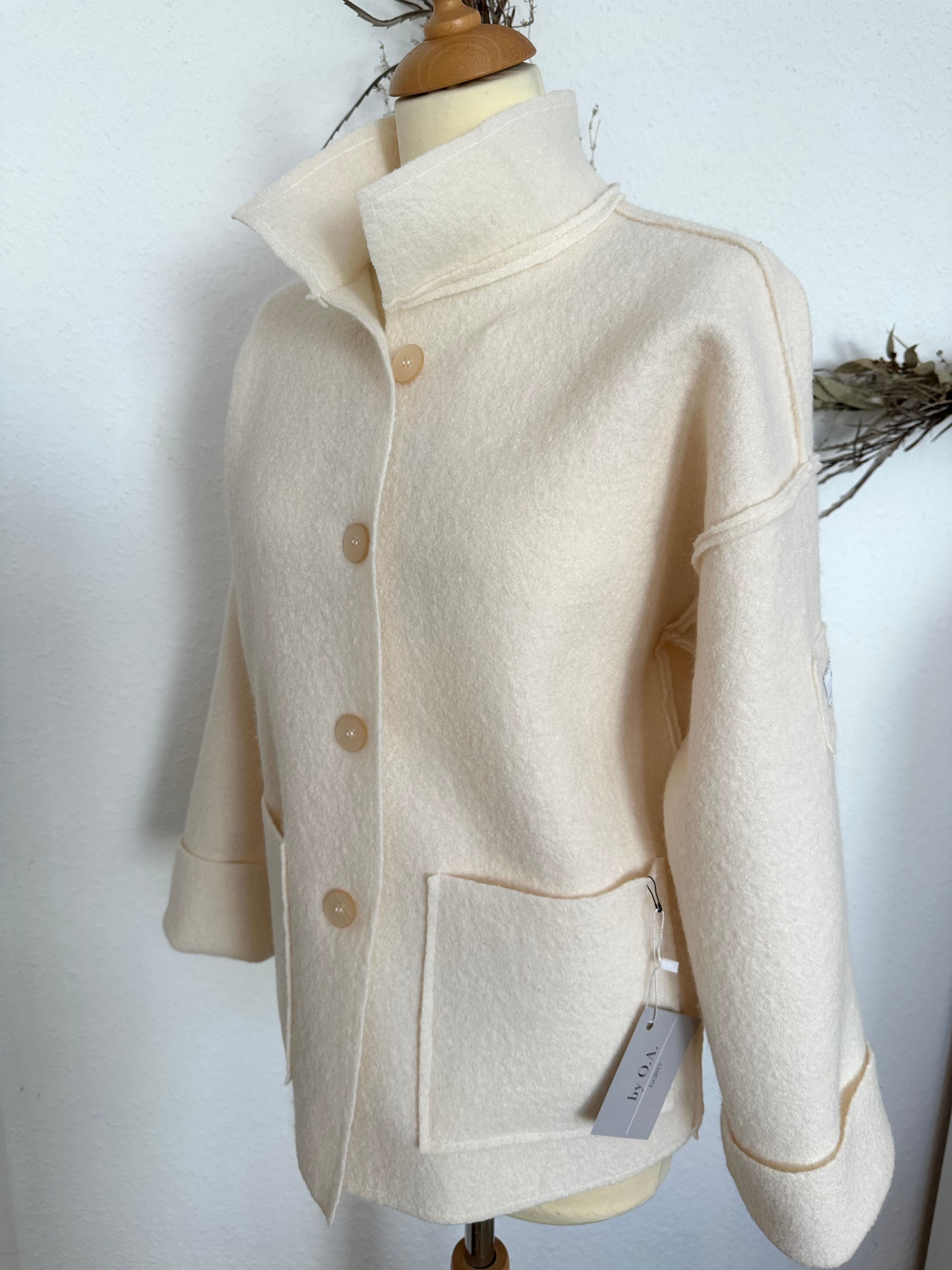 Wollwalkjacke | Wolljacke | Schurwolle | Damenjacke | Schurwolle- Jacke | Damenjacke