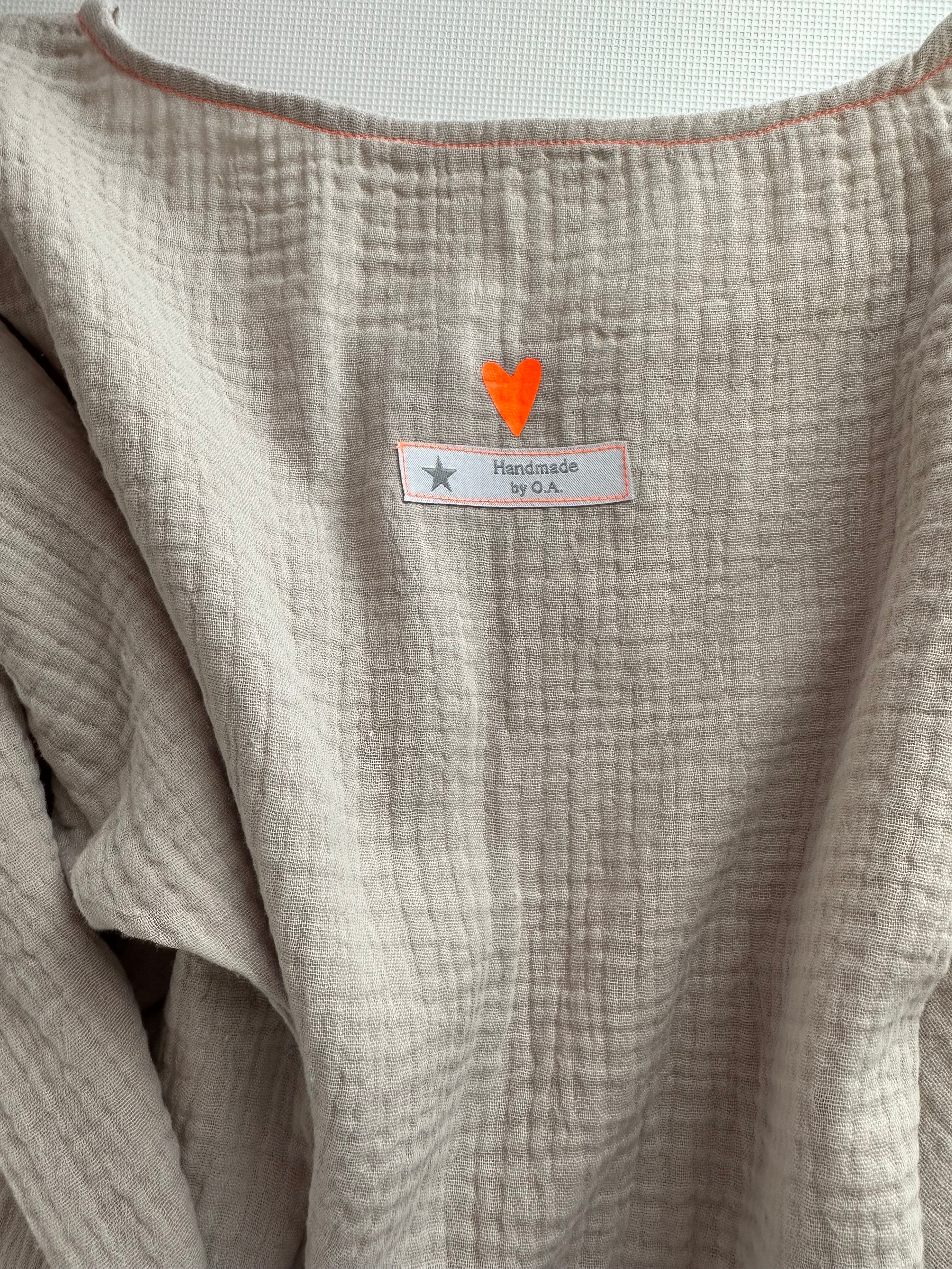 Musselin Oberteil, Damen Musselinpulli, leichter Pulli, Sommer-Pulli, Musselin Bluse