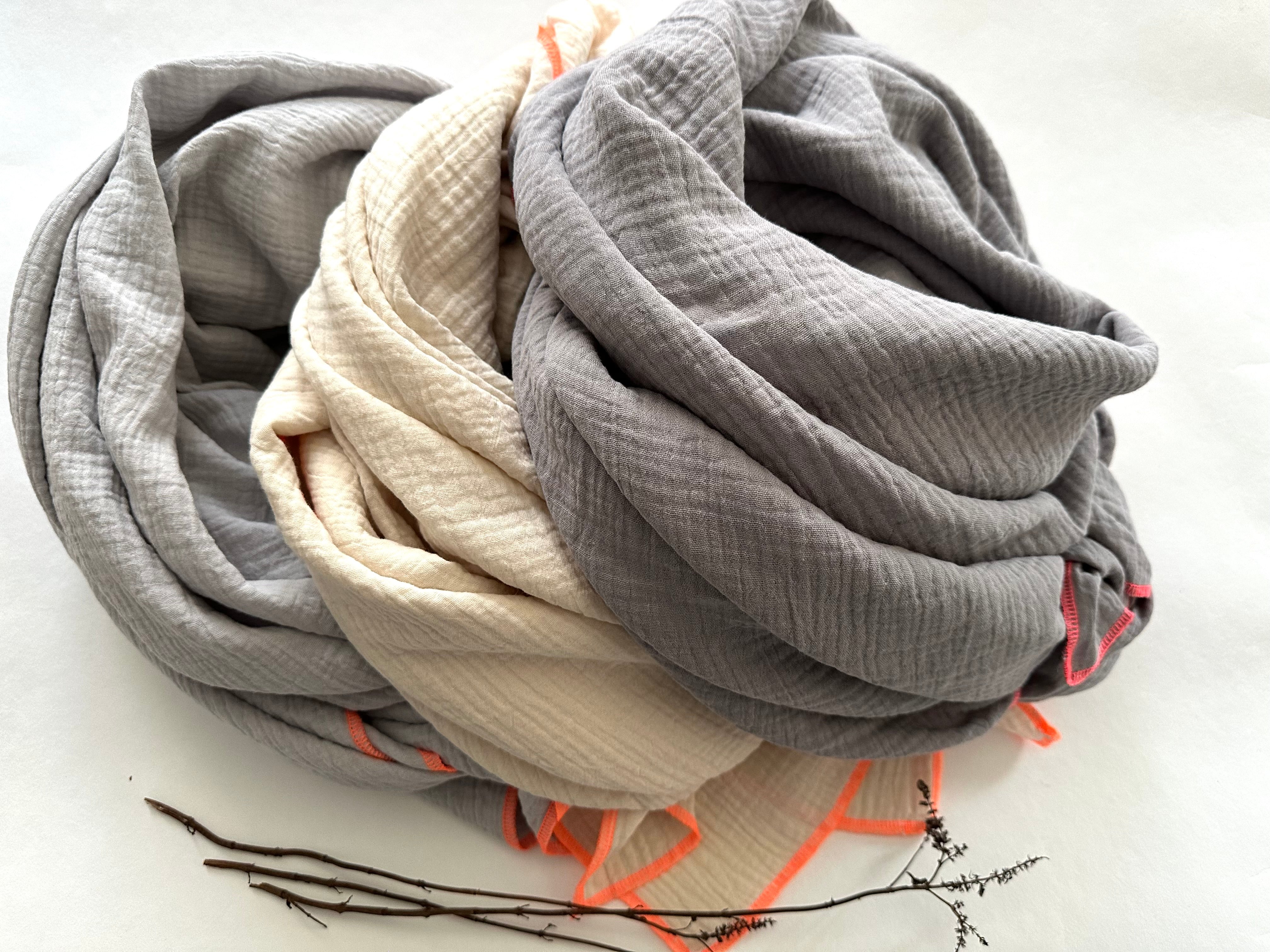 Musselintuch, Tuch, Damentuch, Musselin XXL Tuch