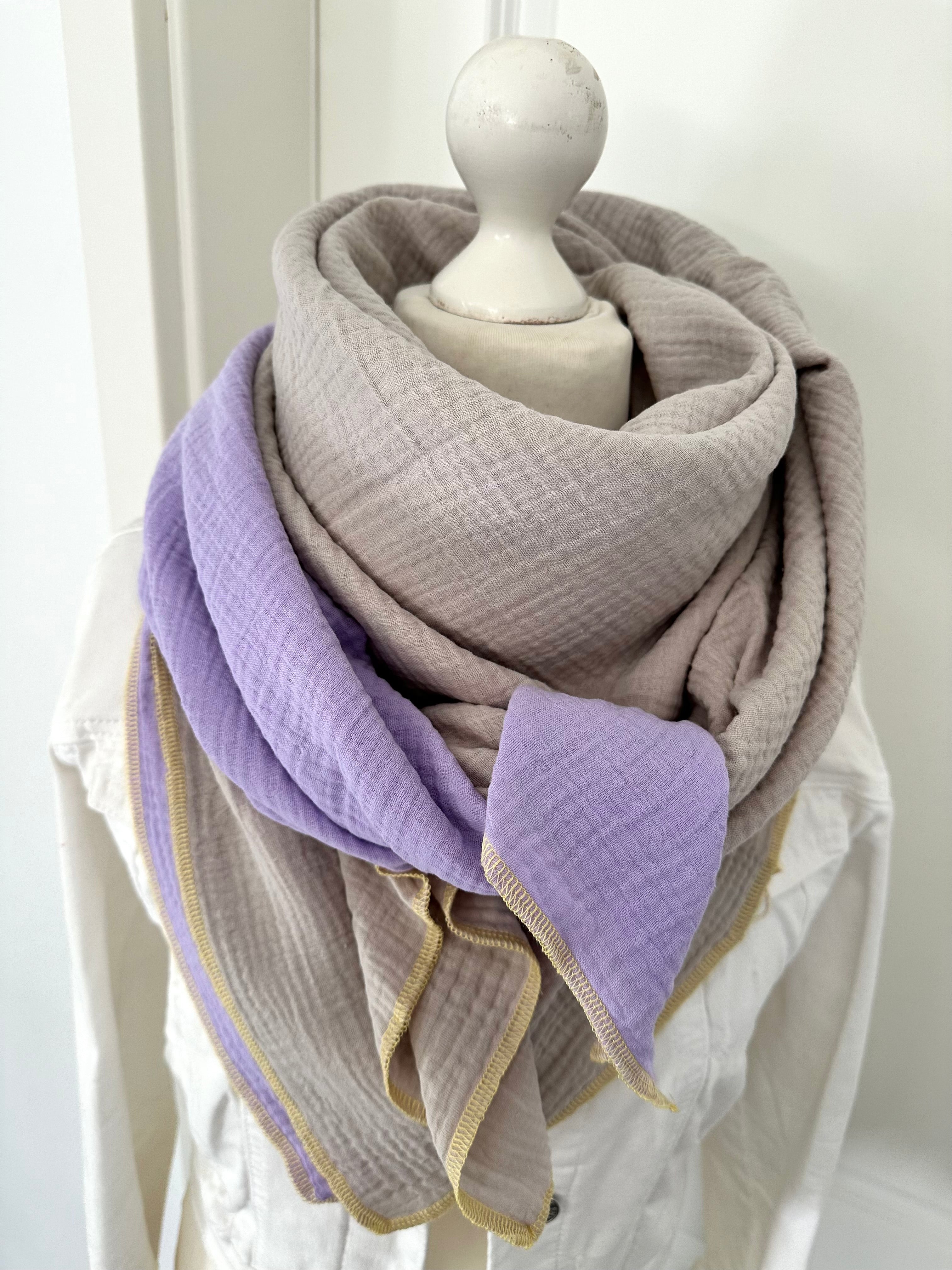 Musselintuch, Tuch, Damentuch, Musselin XXL Tuch