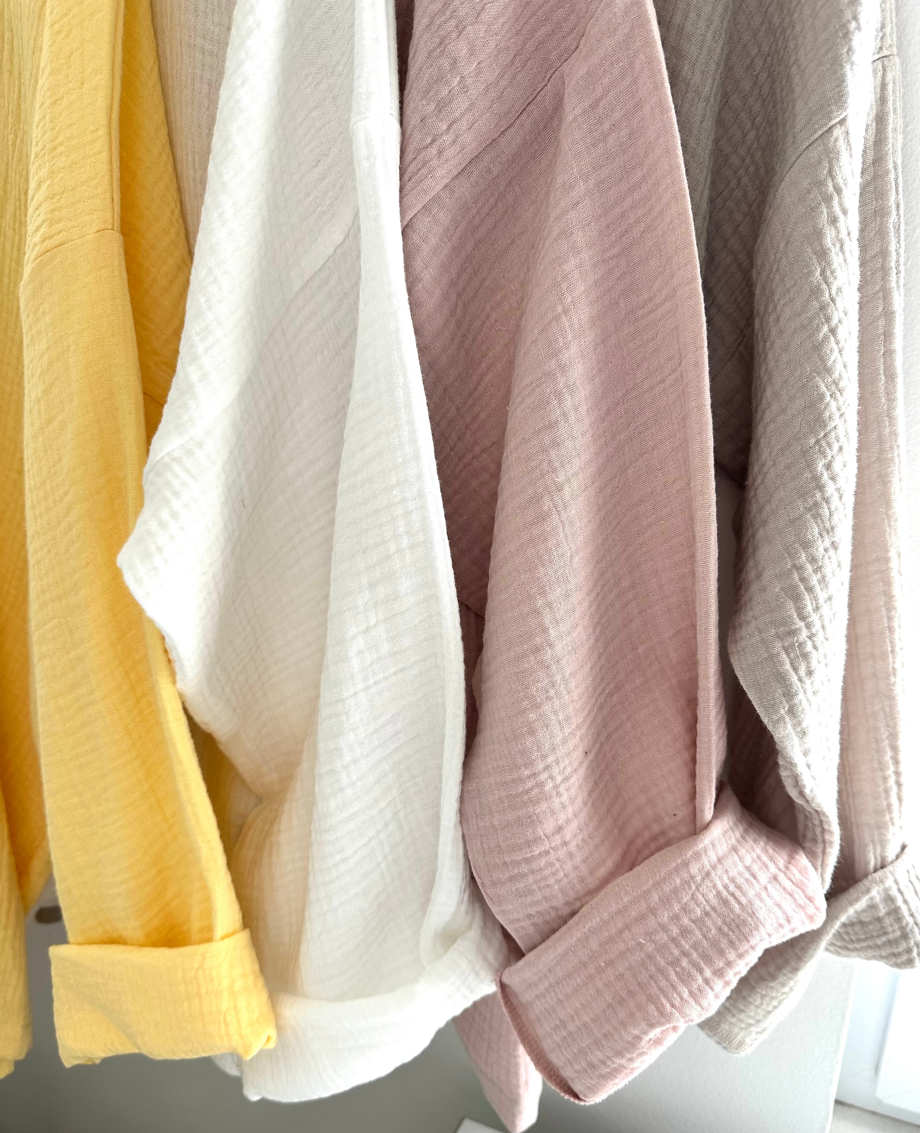 Musselin Oberteil, Damen Musselinpulli, leichter Pulli, Sommer-Pulli, Musselin Bluse