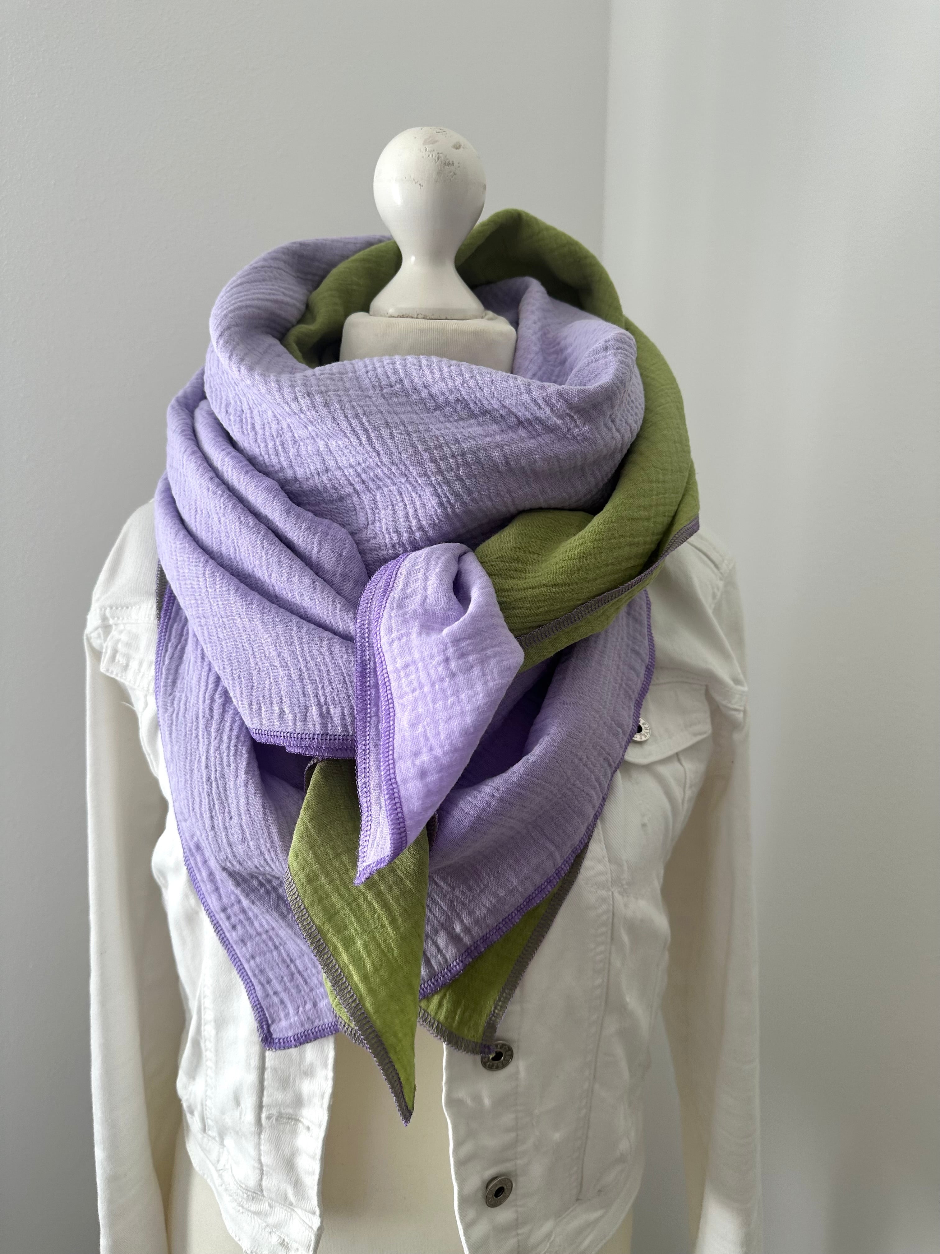 Musselintuch, Tuch, Damentuch, Musselin XXL Tuch