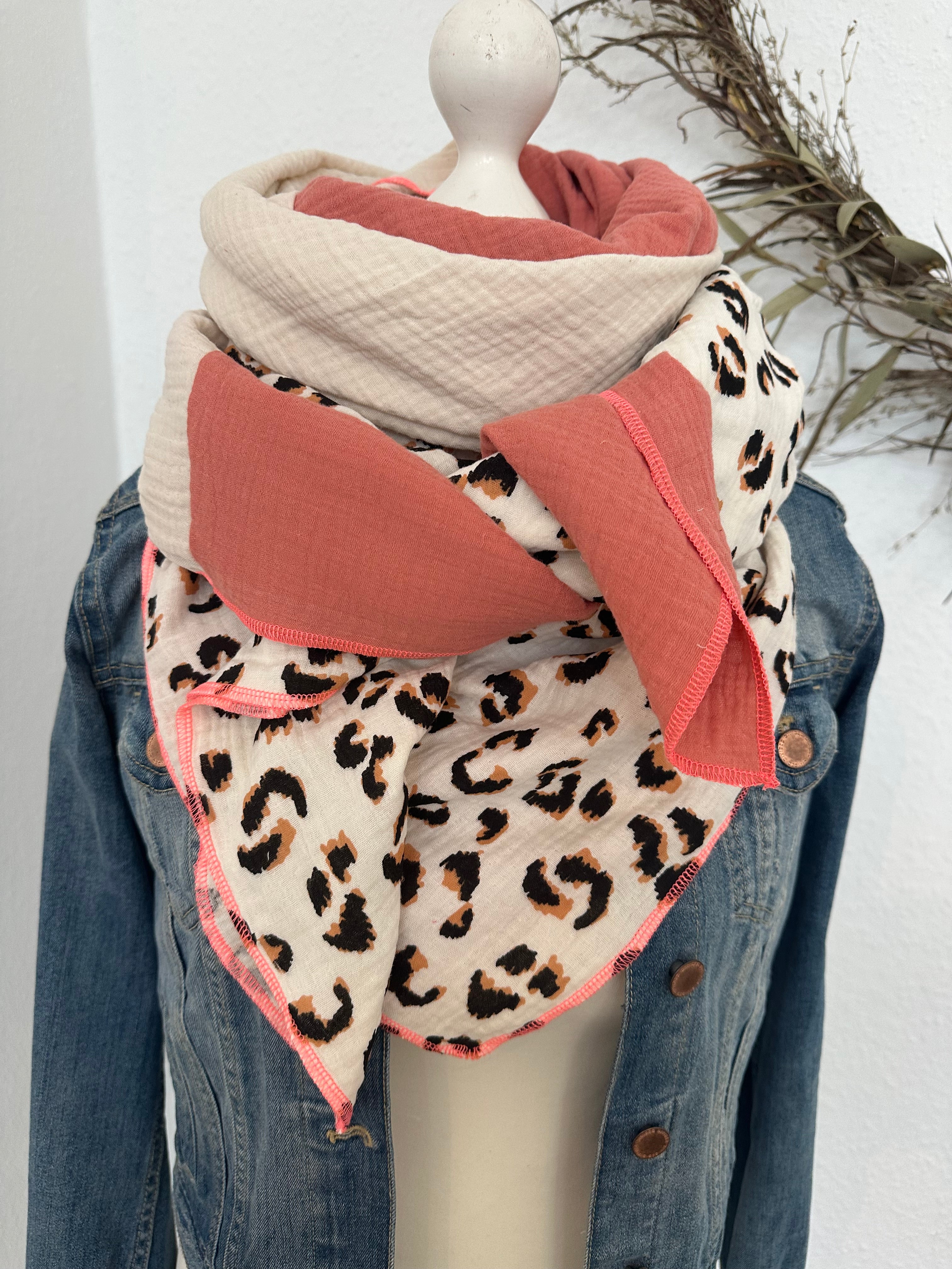 Musselintuch, Tuch, Damentuch, Musselin XXL Tuch