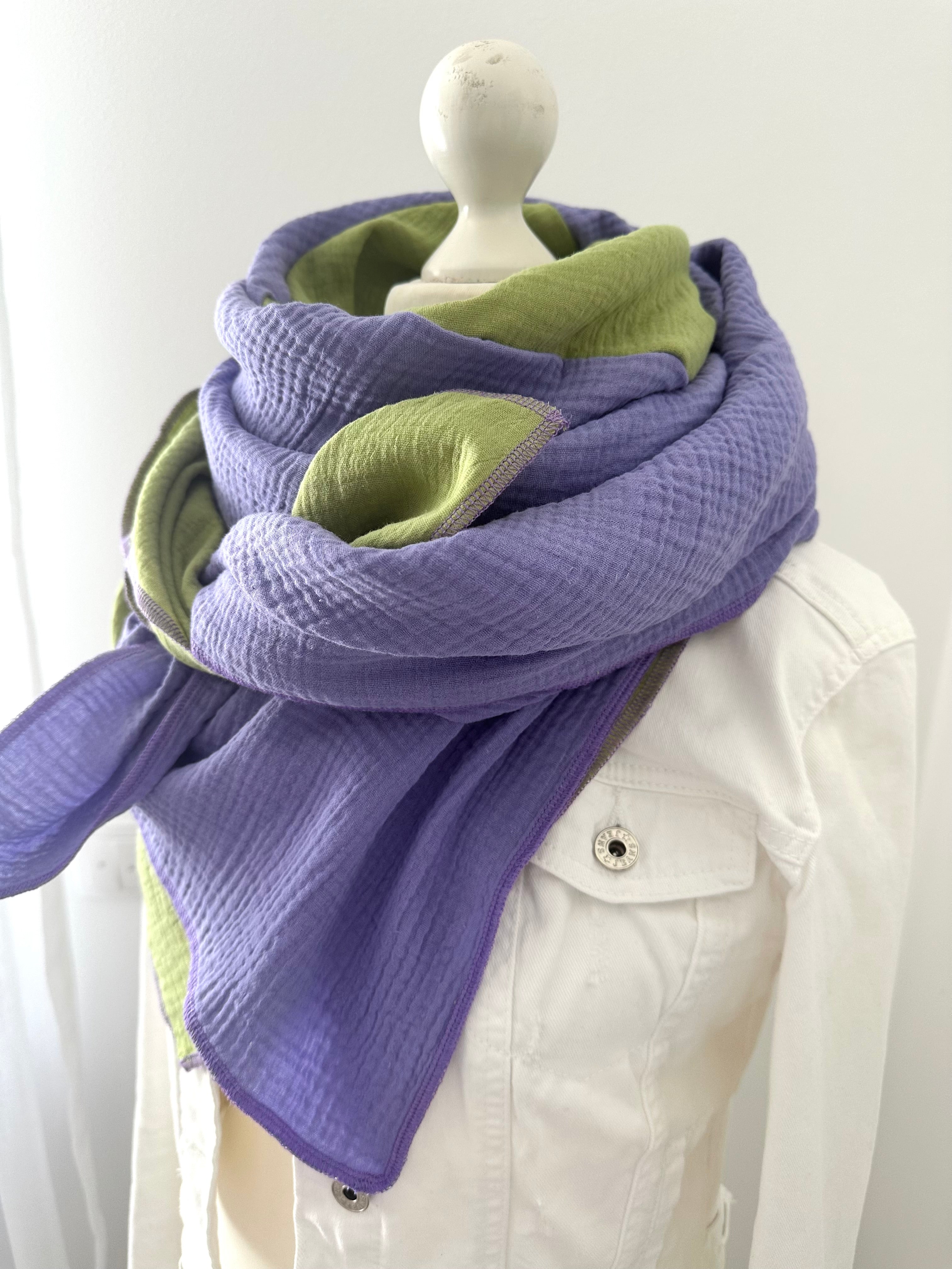 Musselintuch, Tuch, Damentuch, Musselin XXL Tuch