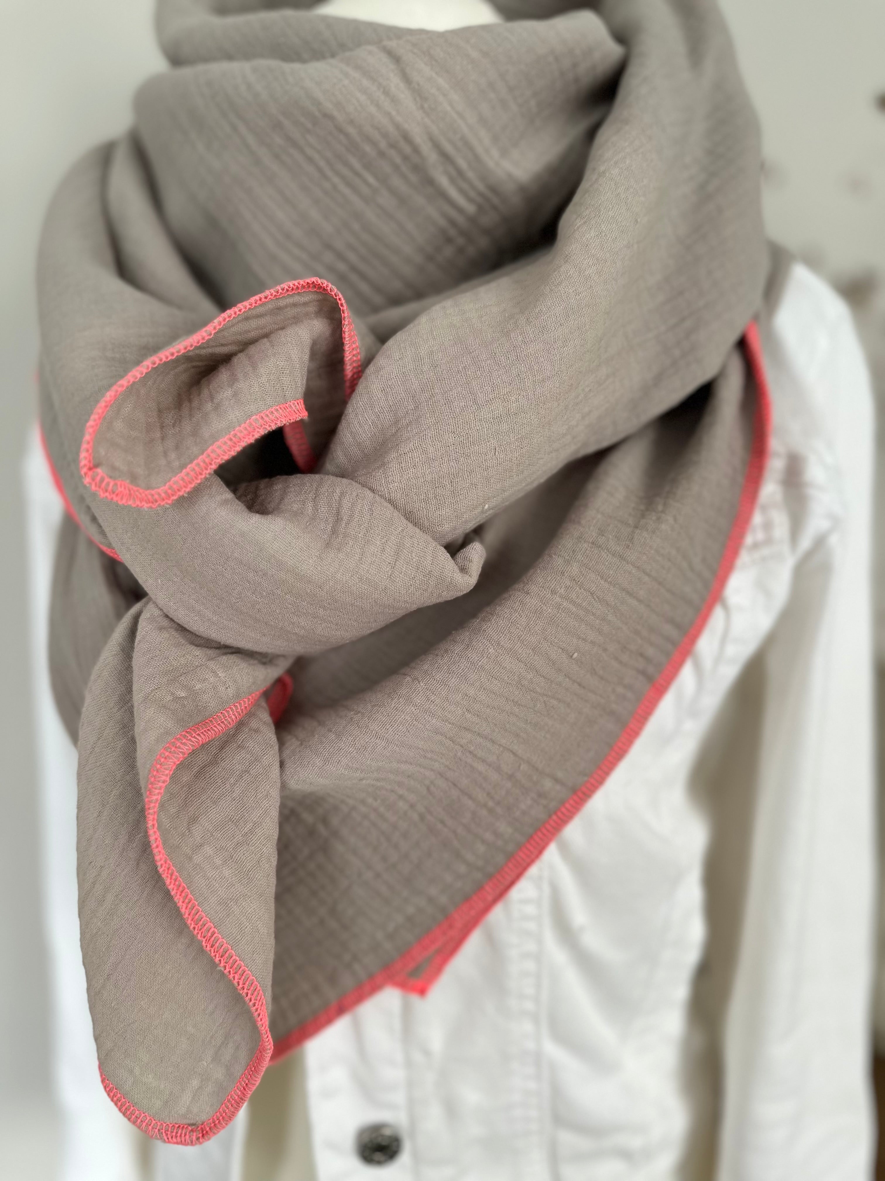 Musselintuch, Tuch, Damentuch, Musselin XXL Tuch