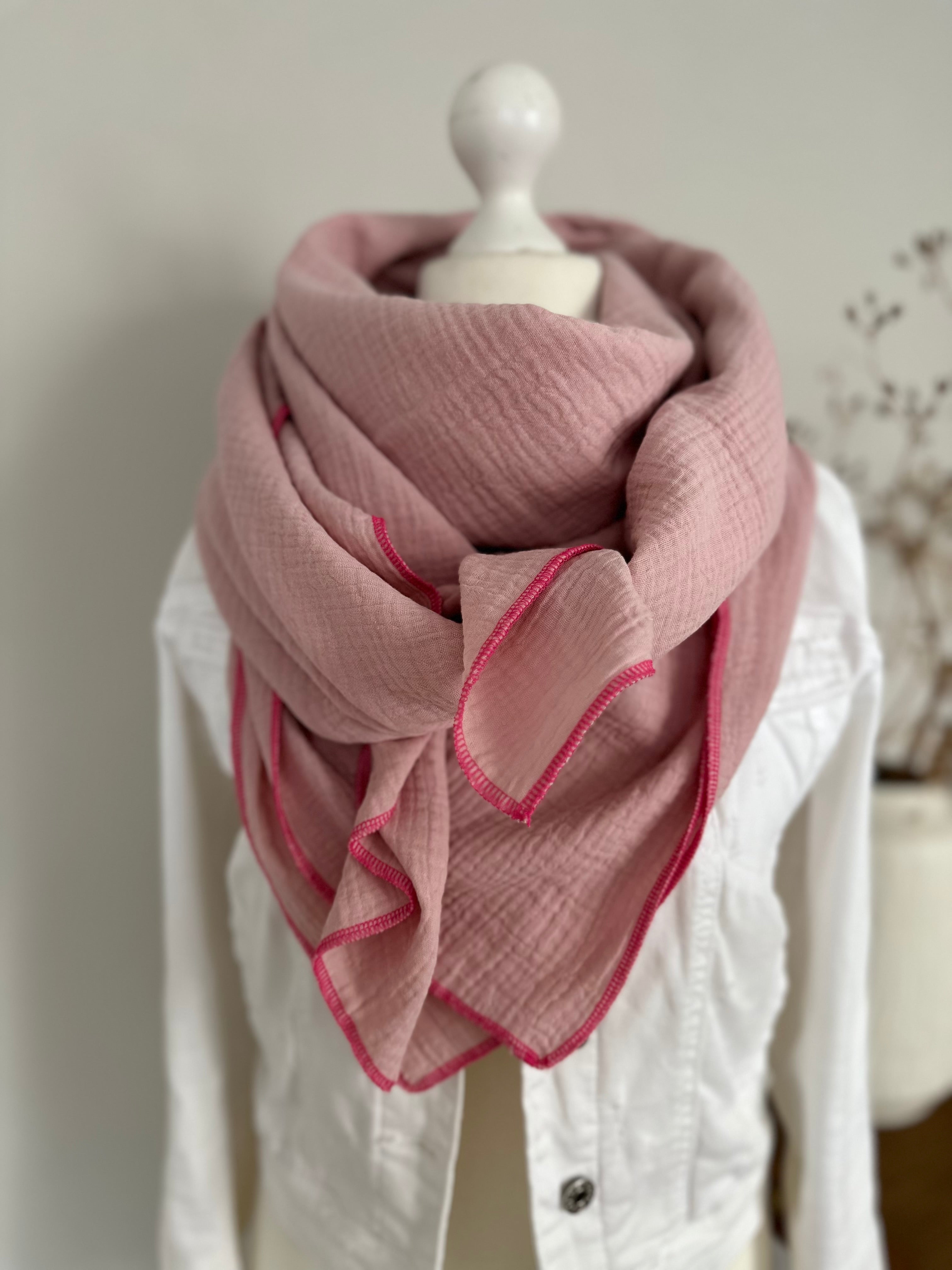 Musselintuch, Tuch, Damentuch, Musselin XXL Tuch