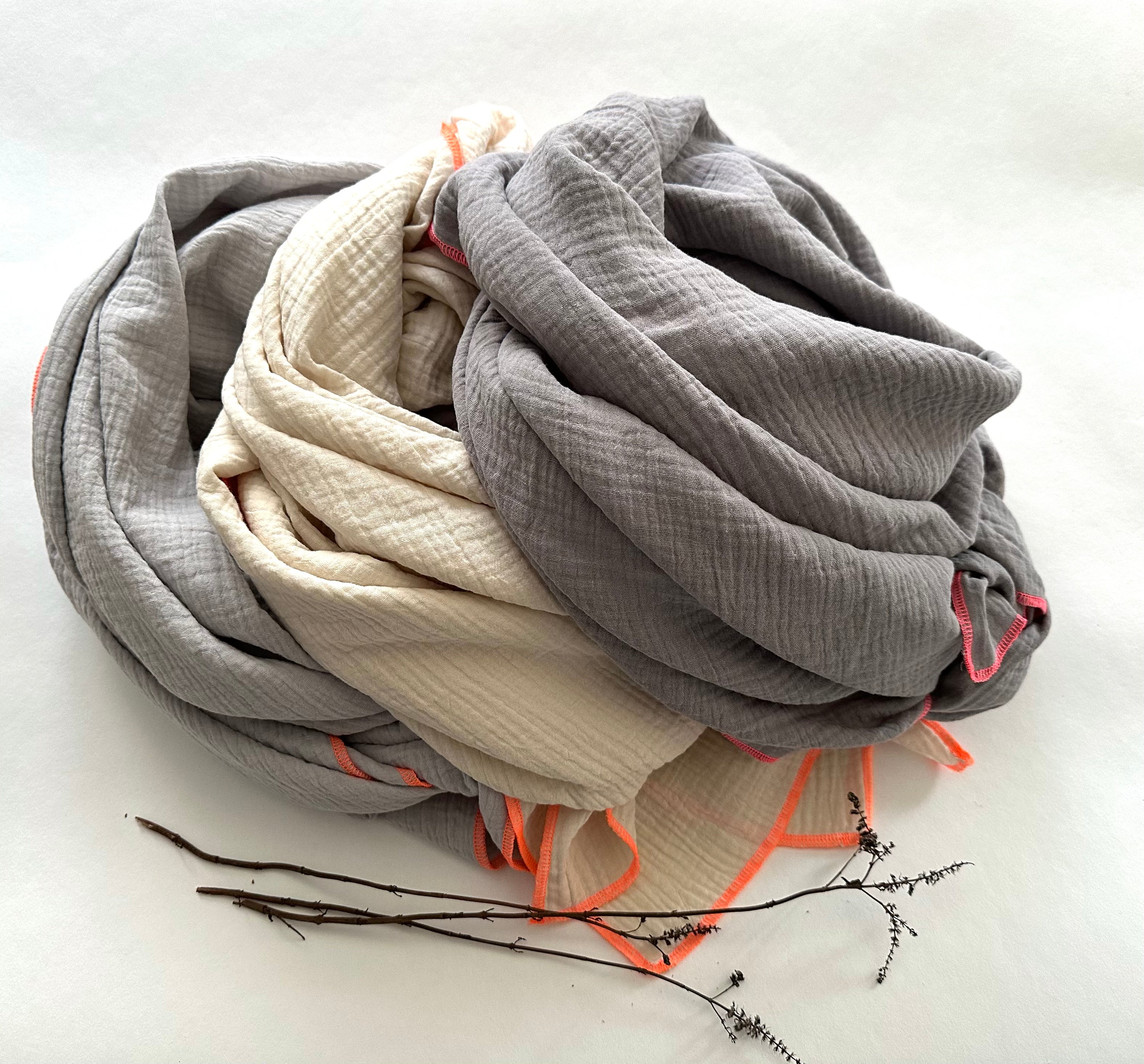 Musselintuch, Tuch, Damentuch, Musselin XXL Tuch