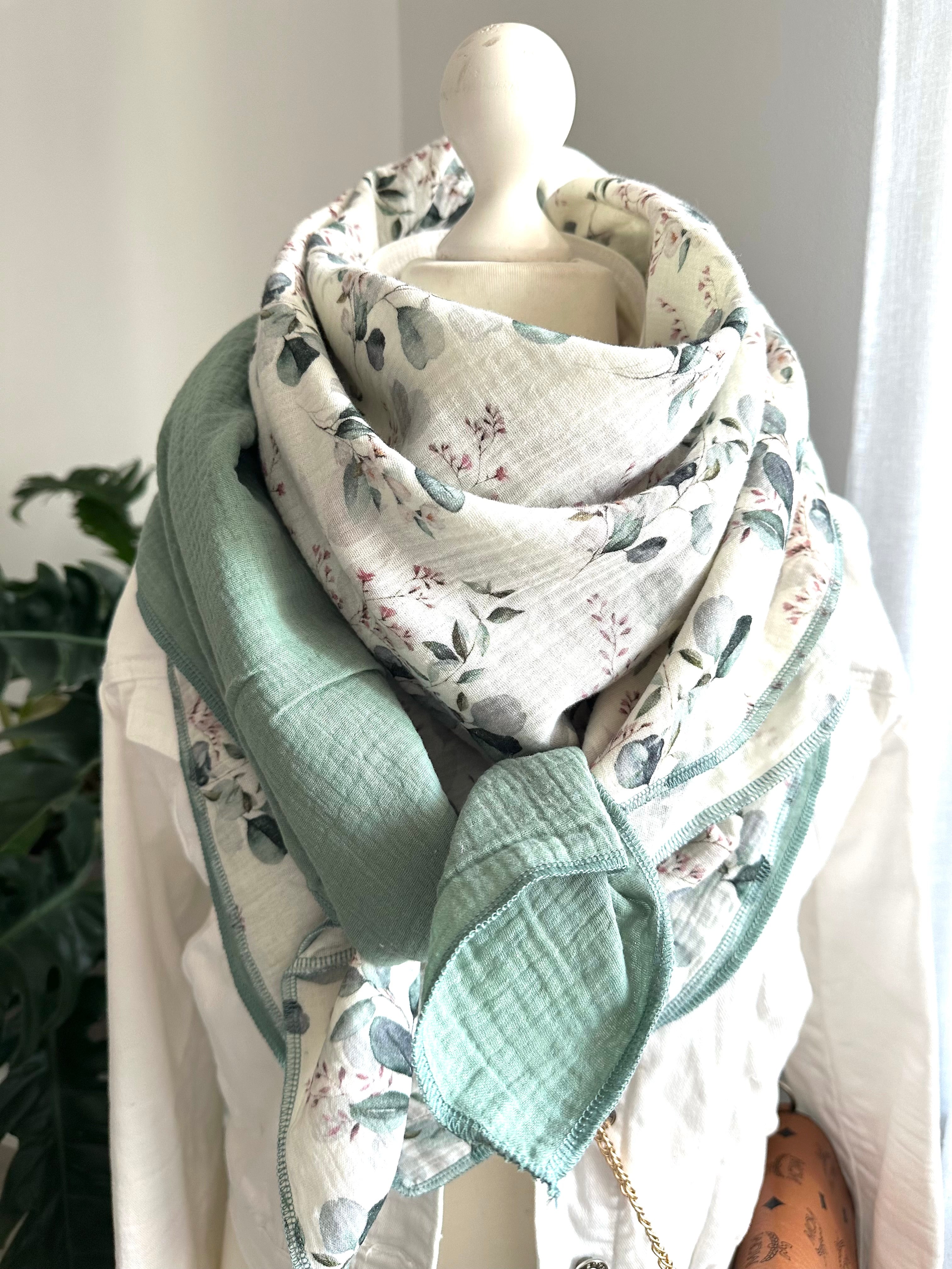 Musselintuch, Tuch, Damentuch, Musselin XXL Tuch