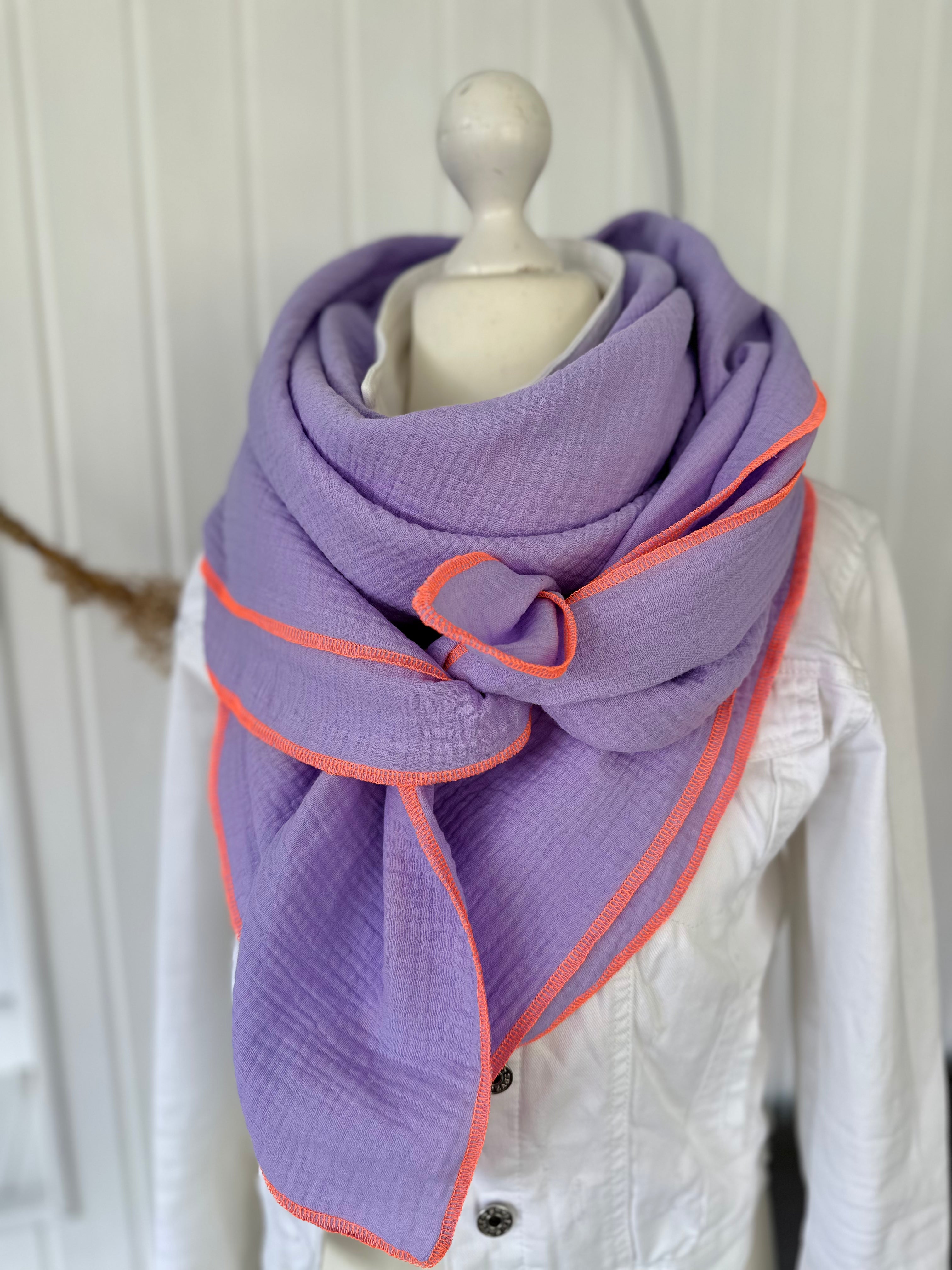 Musselintuch, Tuch, Damentuch, Musselin XXL Tuch