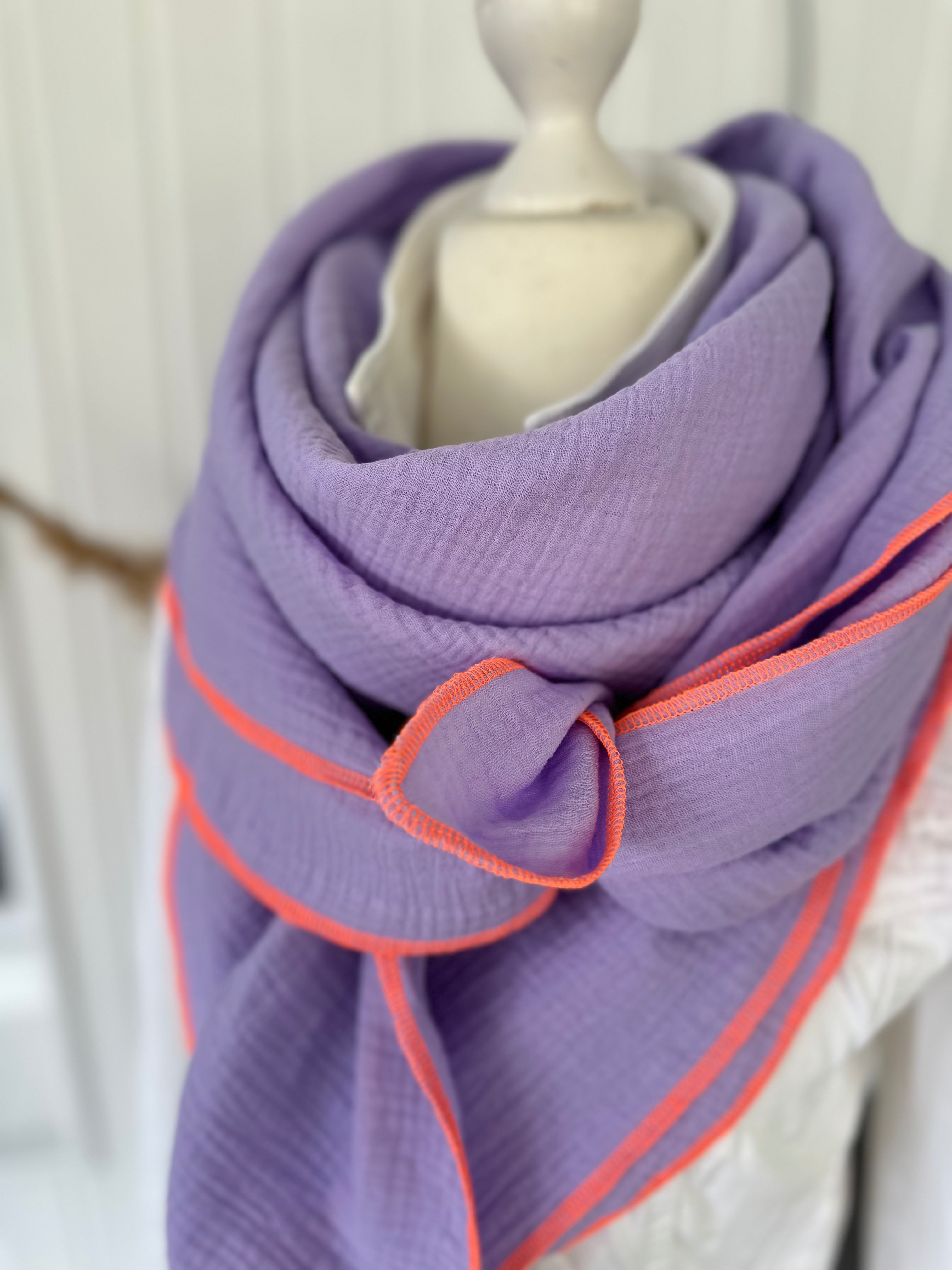 Musselintuch, Tuch, Damentuch, Musselin XXL Tuch