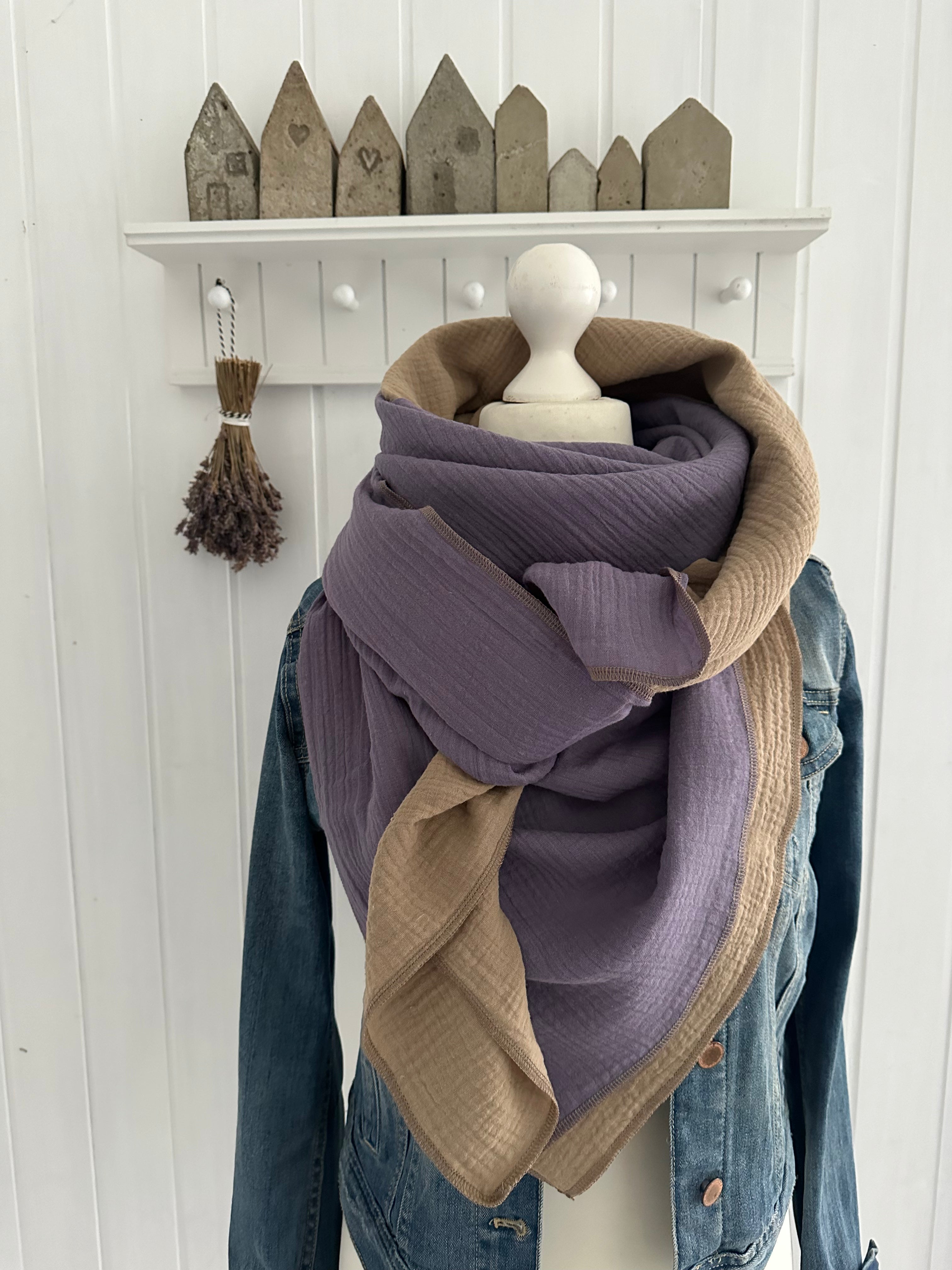 Musselintuch, Tuch, Damentuch, Musselin XXL Tuch