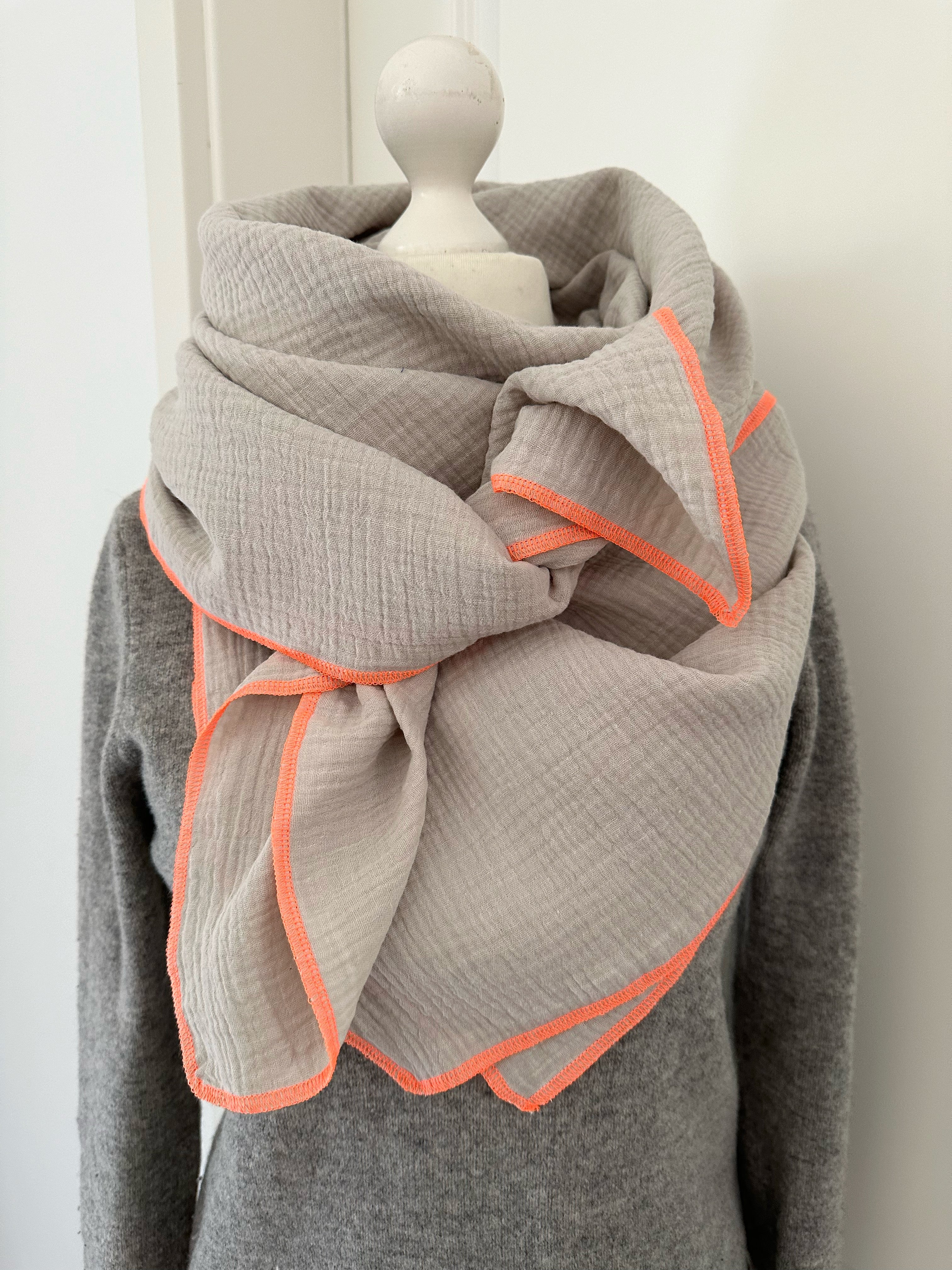 Musselintuch, Tuch, Damentuch, Musselin XXL Tuch