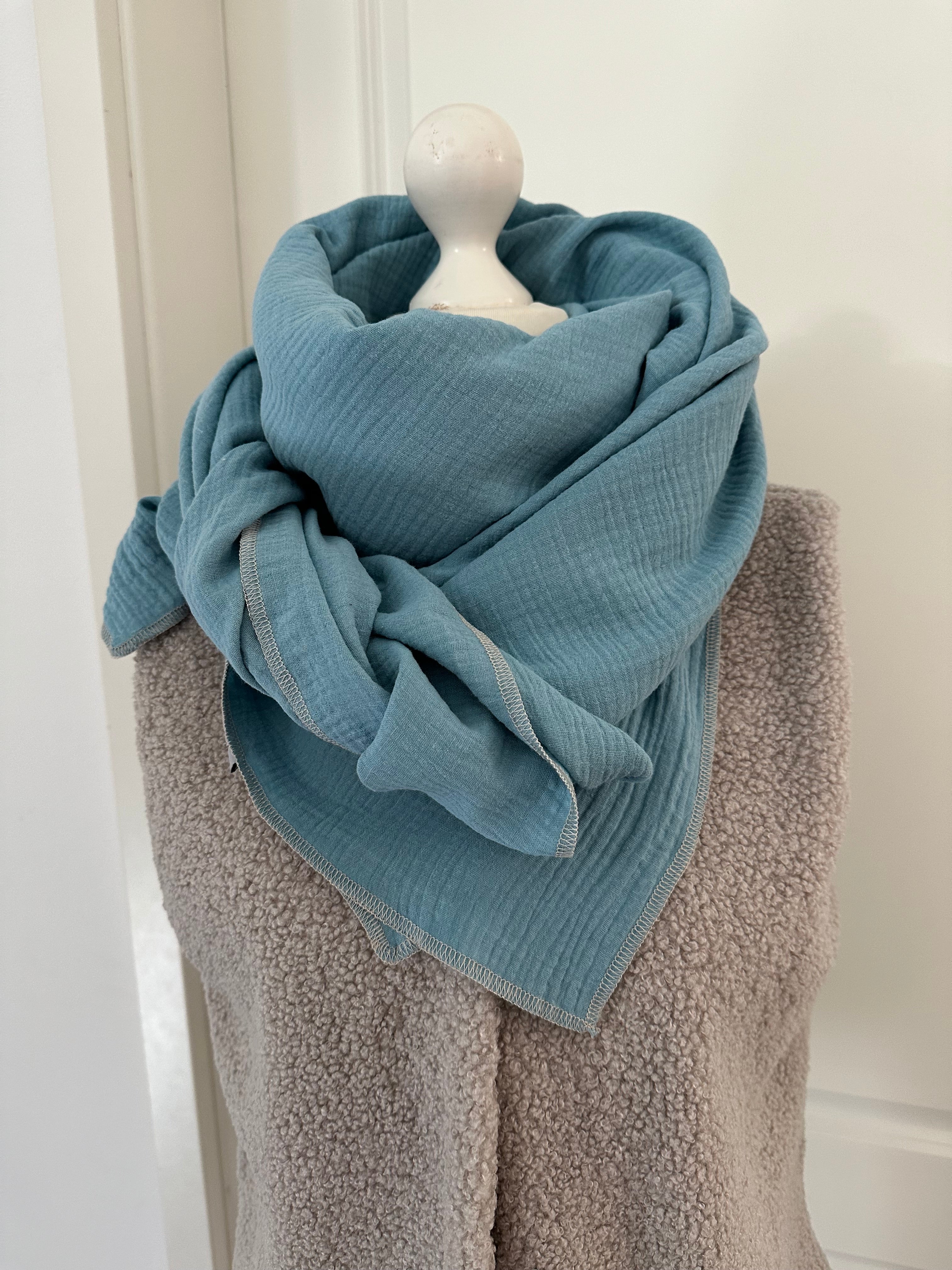 Musselintuch, Tuch, Damentuch, Musselin XXL Tuch