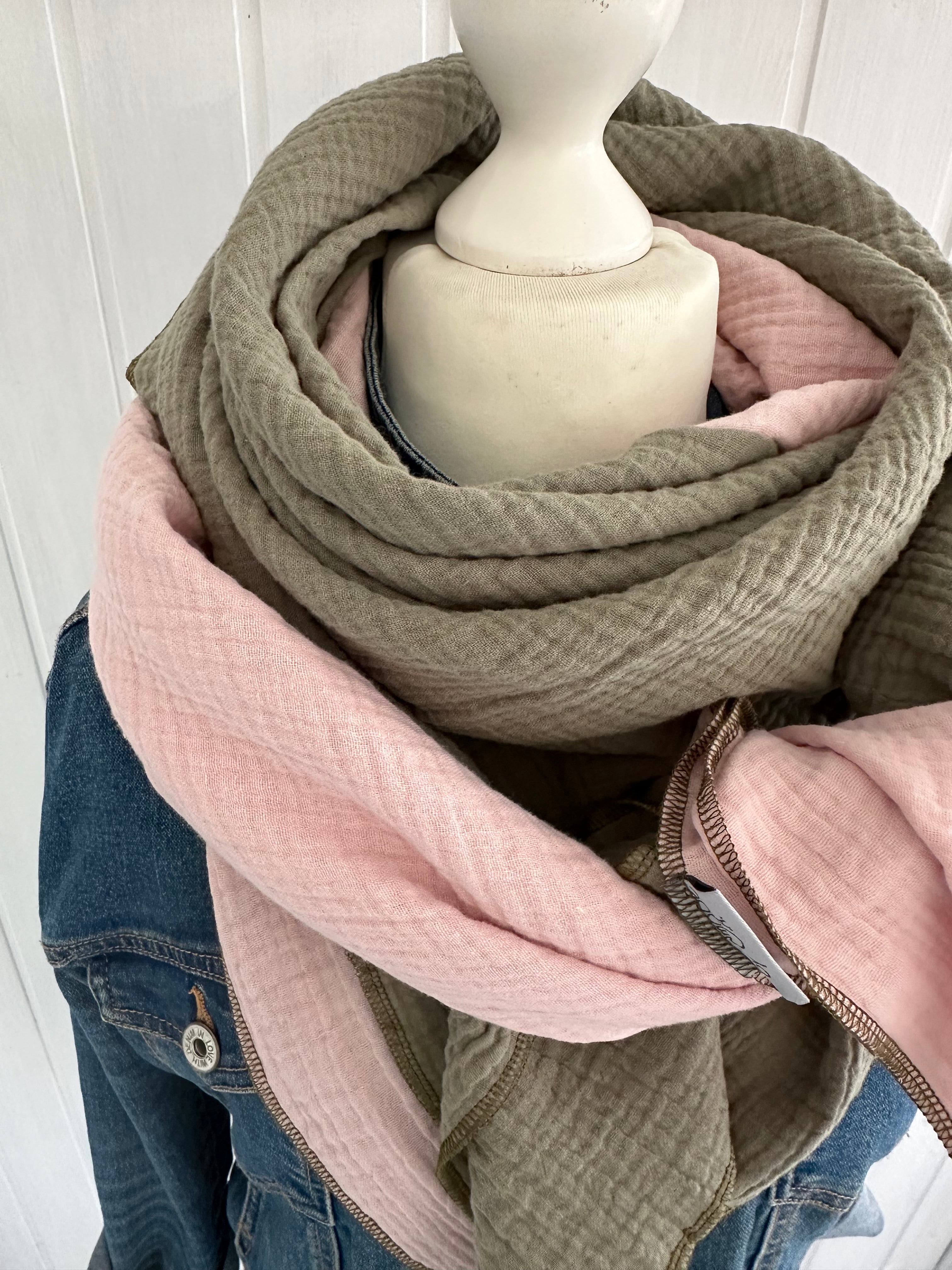 Musselintuch, Tuch, Damentuch, Musselin XXL Tuch