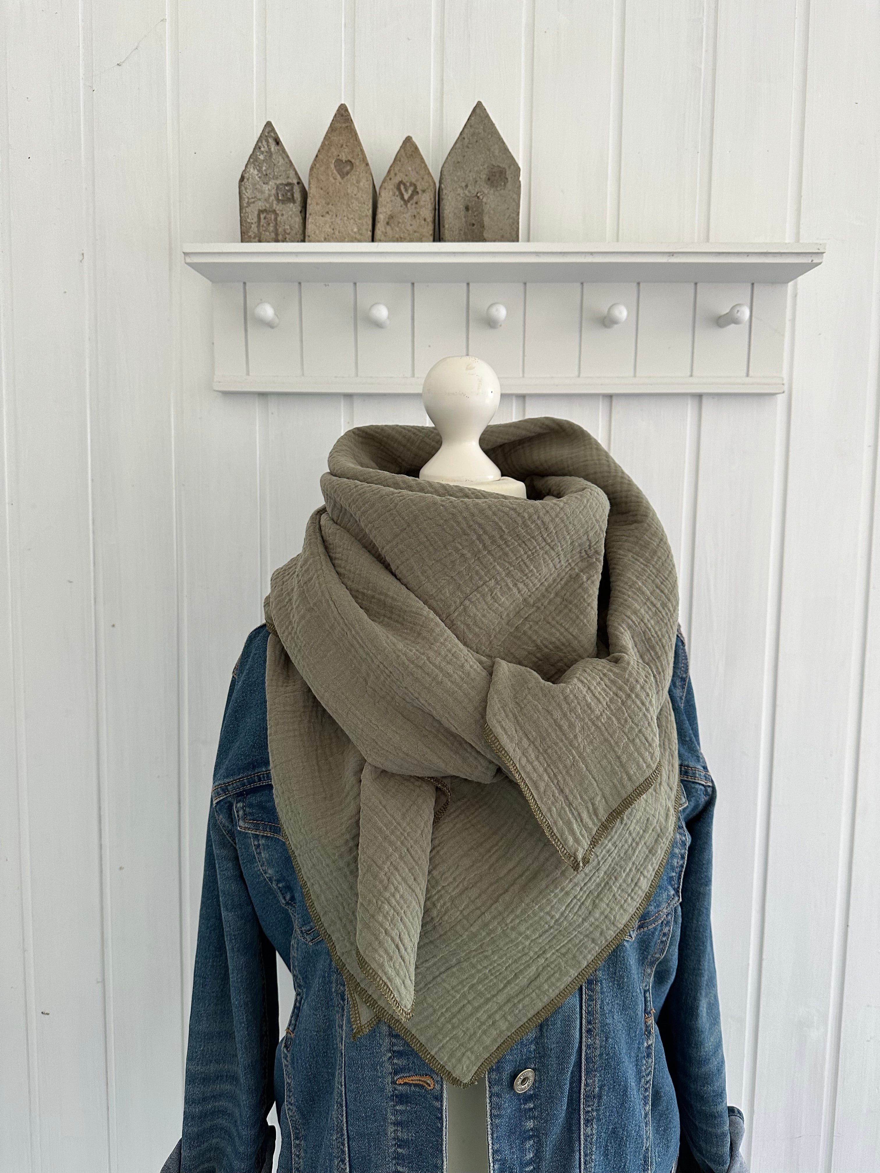 Musselintuch, Tuch, Damentuch, Musselin XXL Tuch