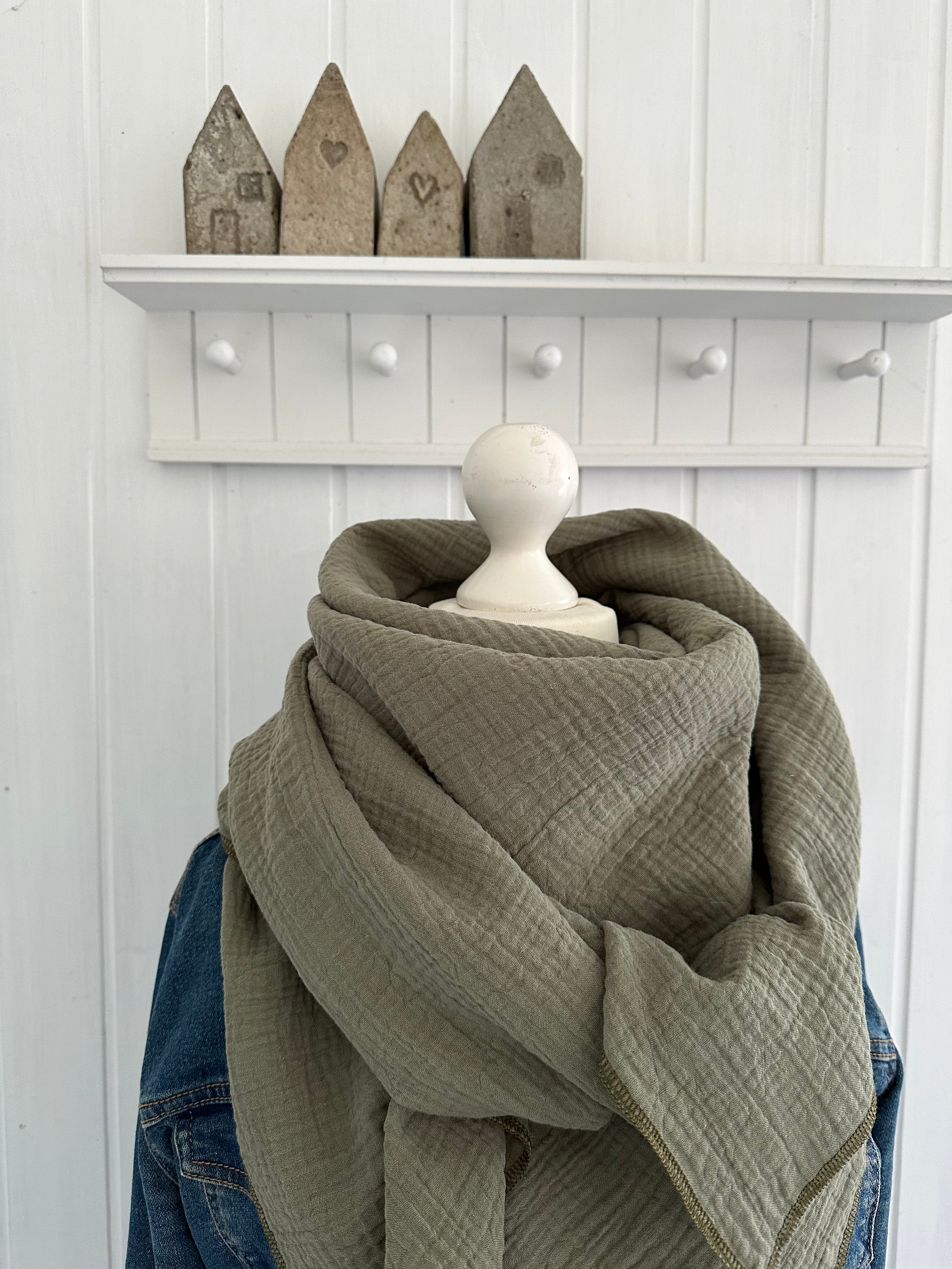 Musselintuch, Tuch, Damentuch, Musselin XXL Tuch